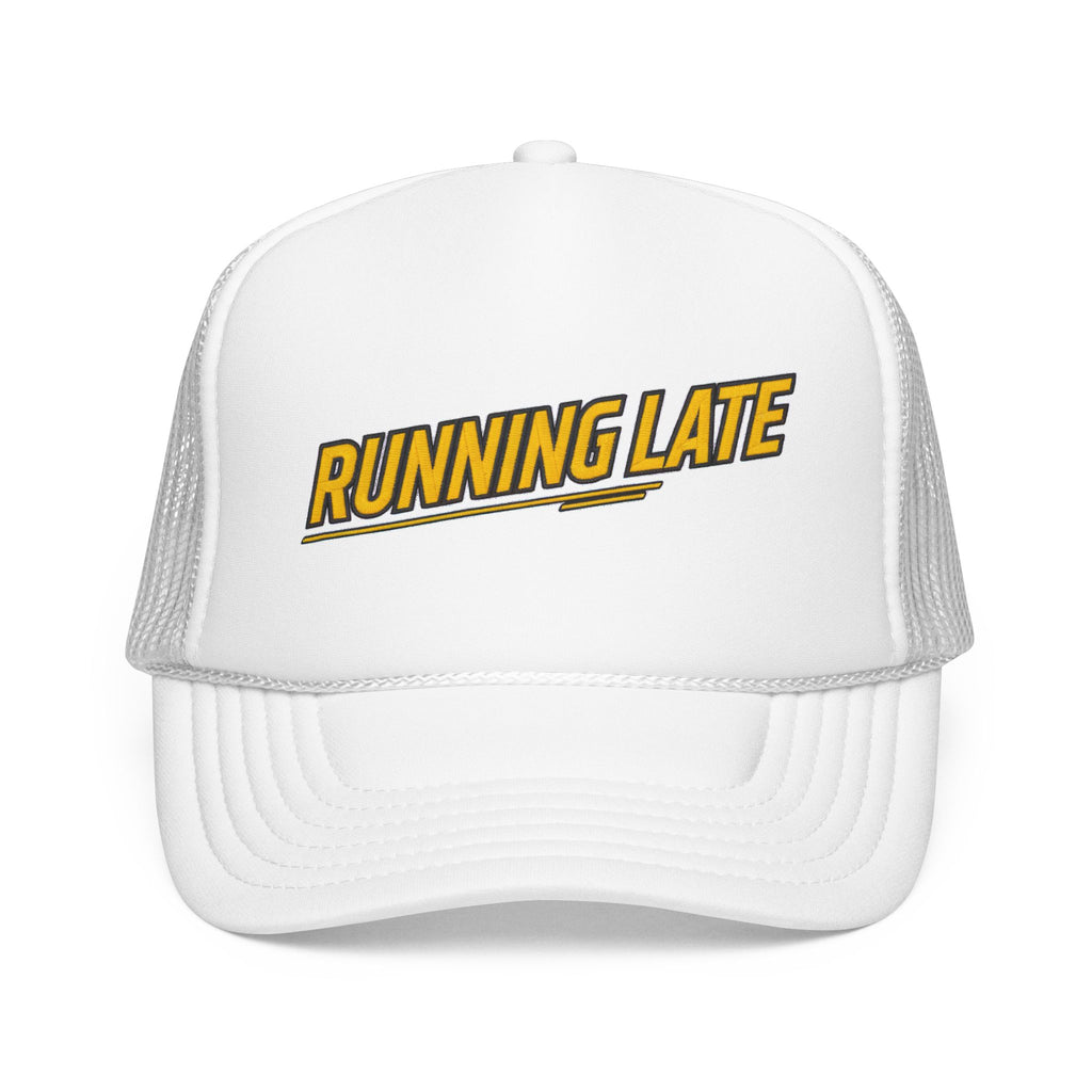 Running Late Trucker Hat — Vintage Mesh Edition
