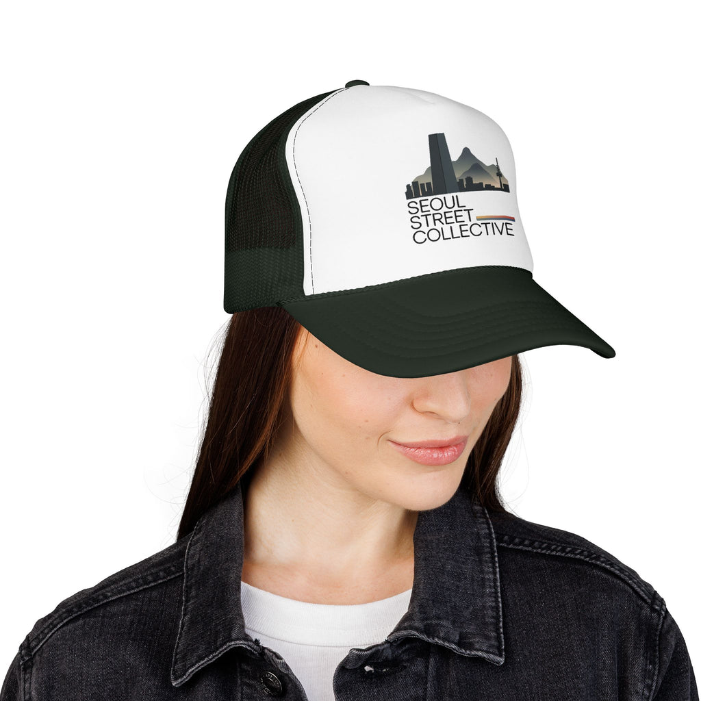 Trucker Hat — Salt Lake City Skyline Vintage Graphic