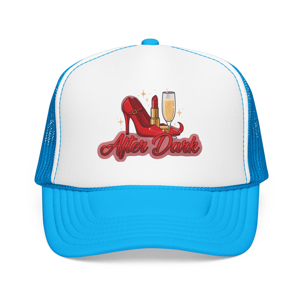 After Dark Trucker Hat — Red Heels & Champagne Foam Cap | Noorve | Hats