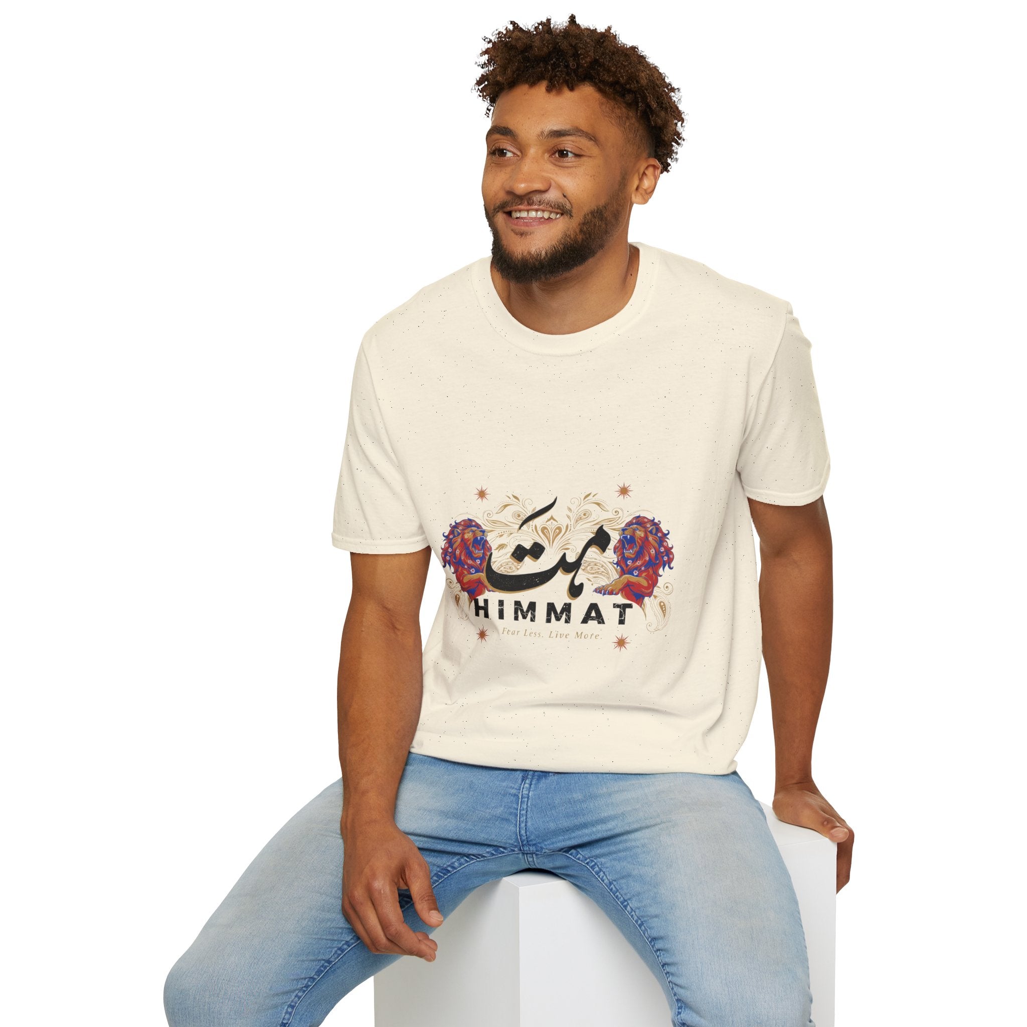 Himmat Floral Calligraphy T-Shirt — Inspirational Urdu Design