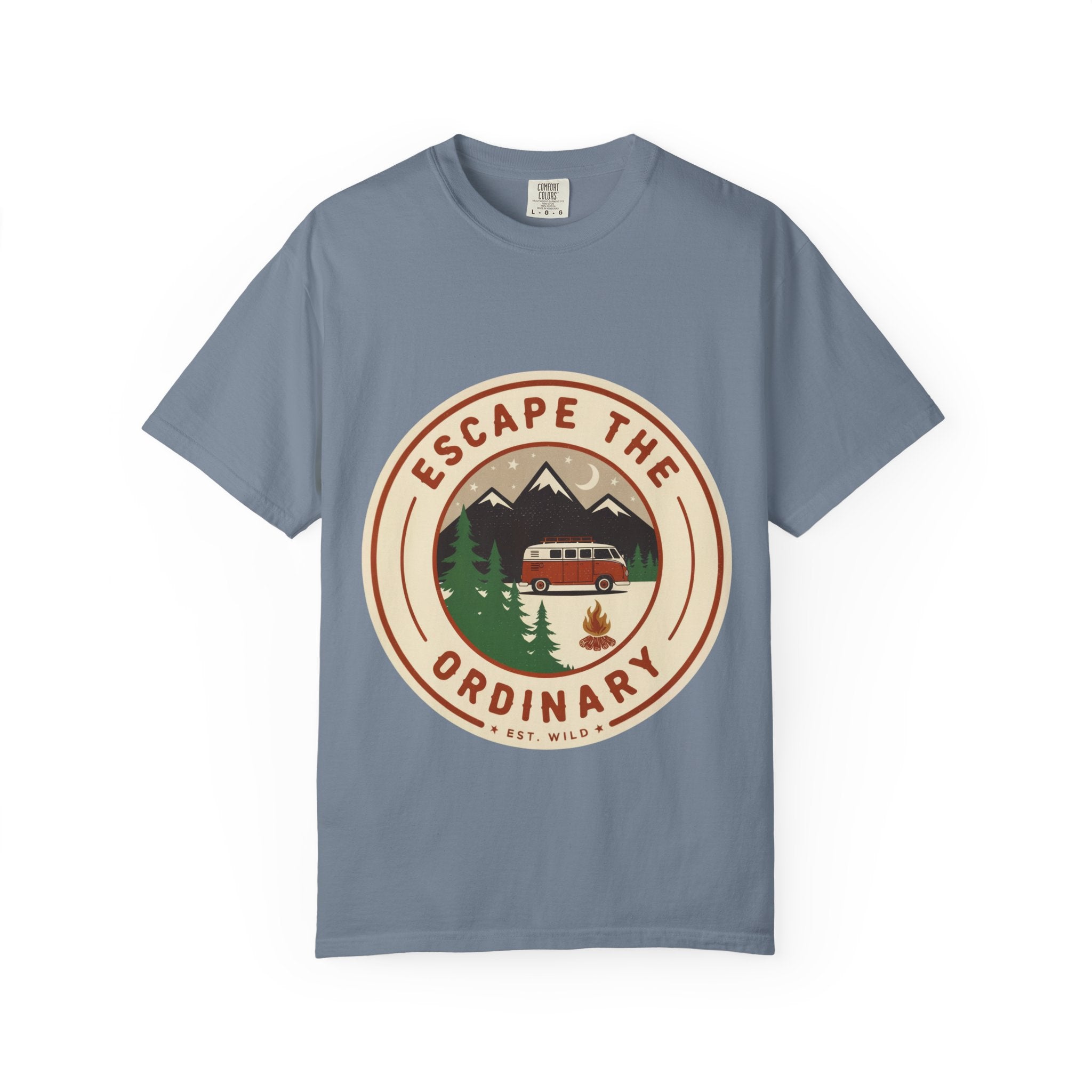 Escape the Ordinary T-Shirt — Vintage Camper Adventure Graphic Tee | Noorve | T-Shirt