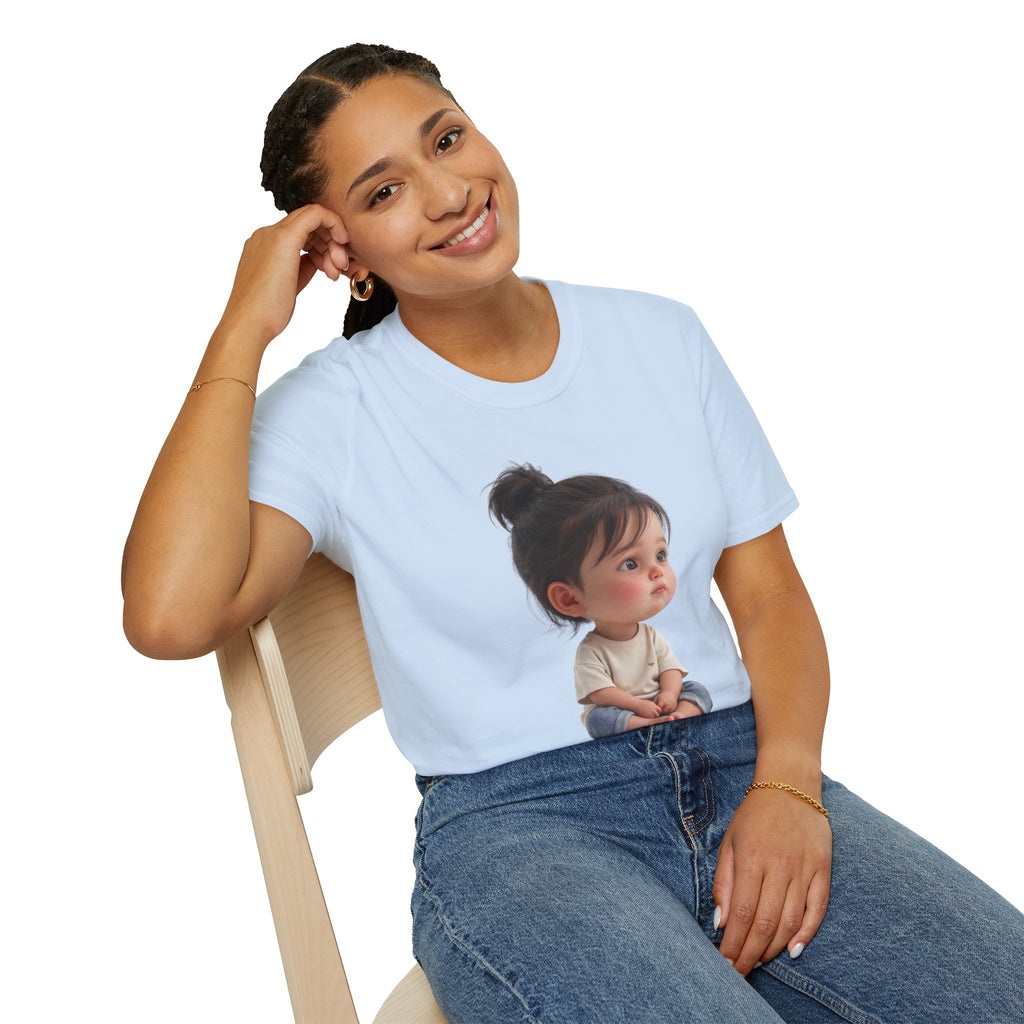 Cute Toddler Portrait T-Shirt — Adorable Baby Face Graphic Tee