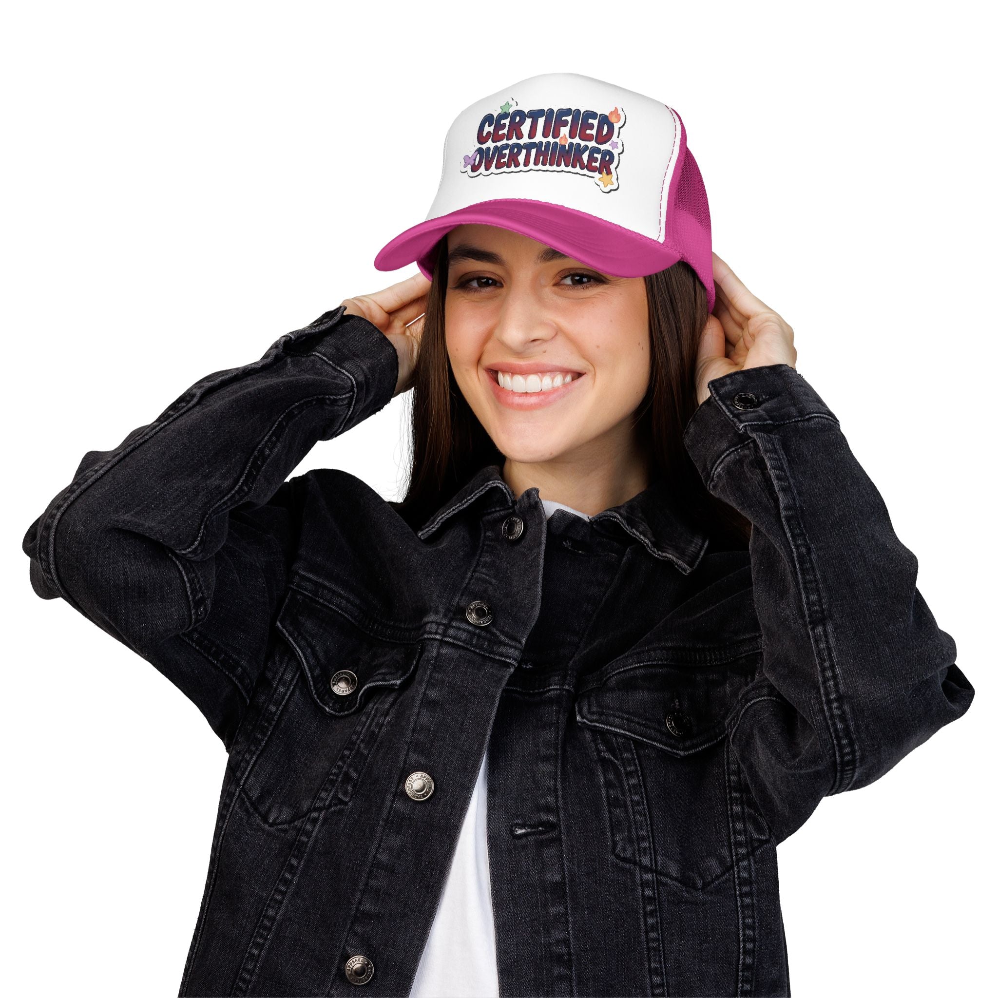 Trucker Hat — "Certified Overthinker" Foam Patch Cap