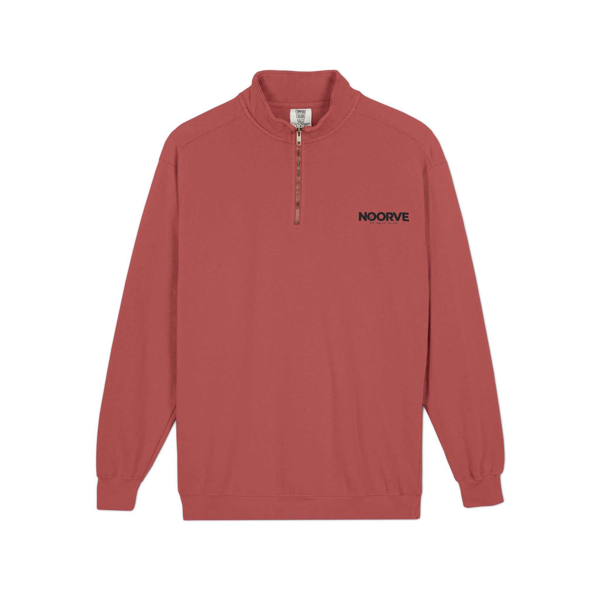 Quarter-Zip Sweatshirt — Midnight Snack Crew Raccoon Graphic | Noorve | Sweatshirt