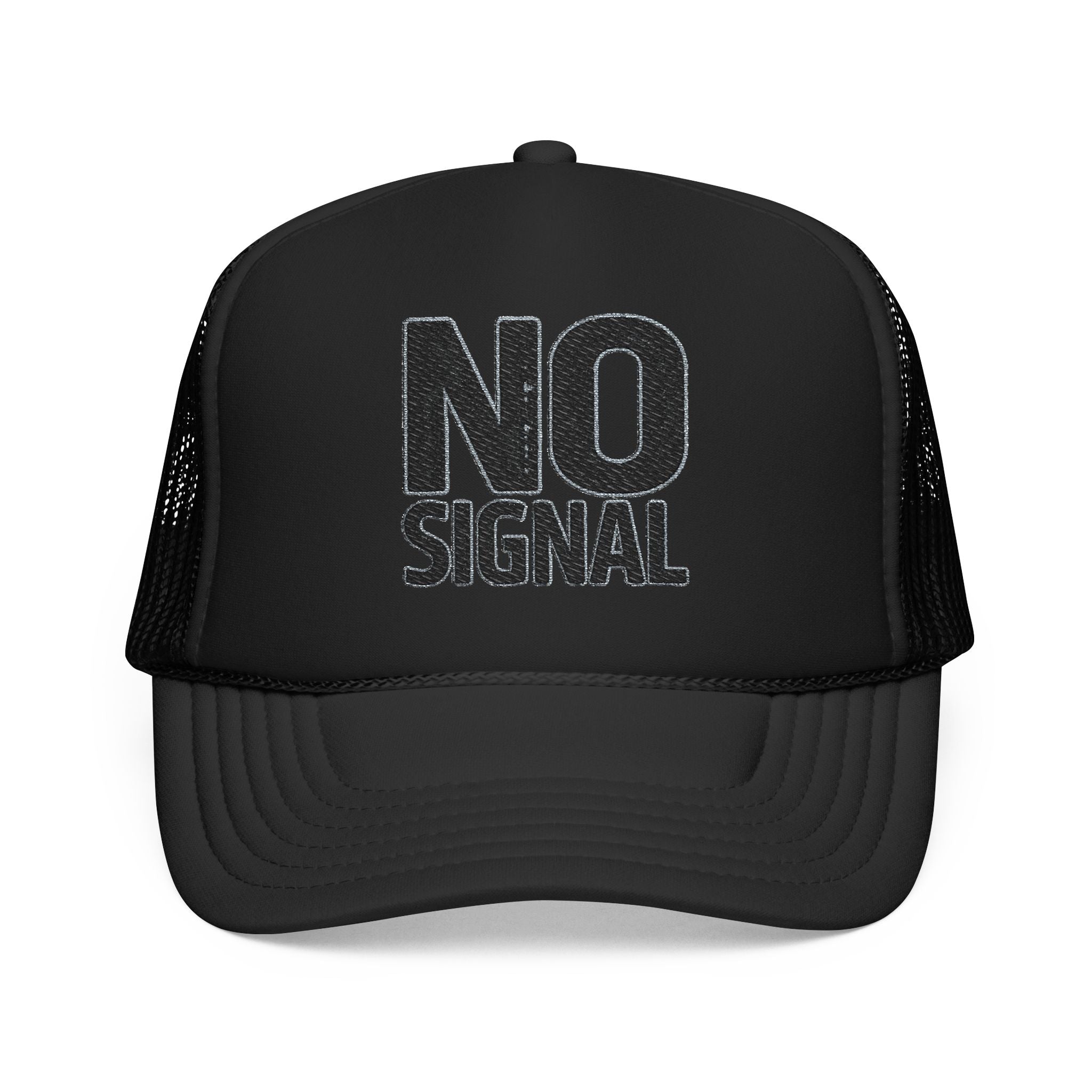 Trucker Hat — NO SIGNAL Distressed Foam Mesh Cap | Noorve | Hats