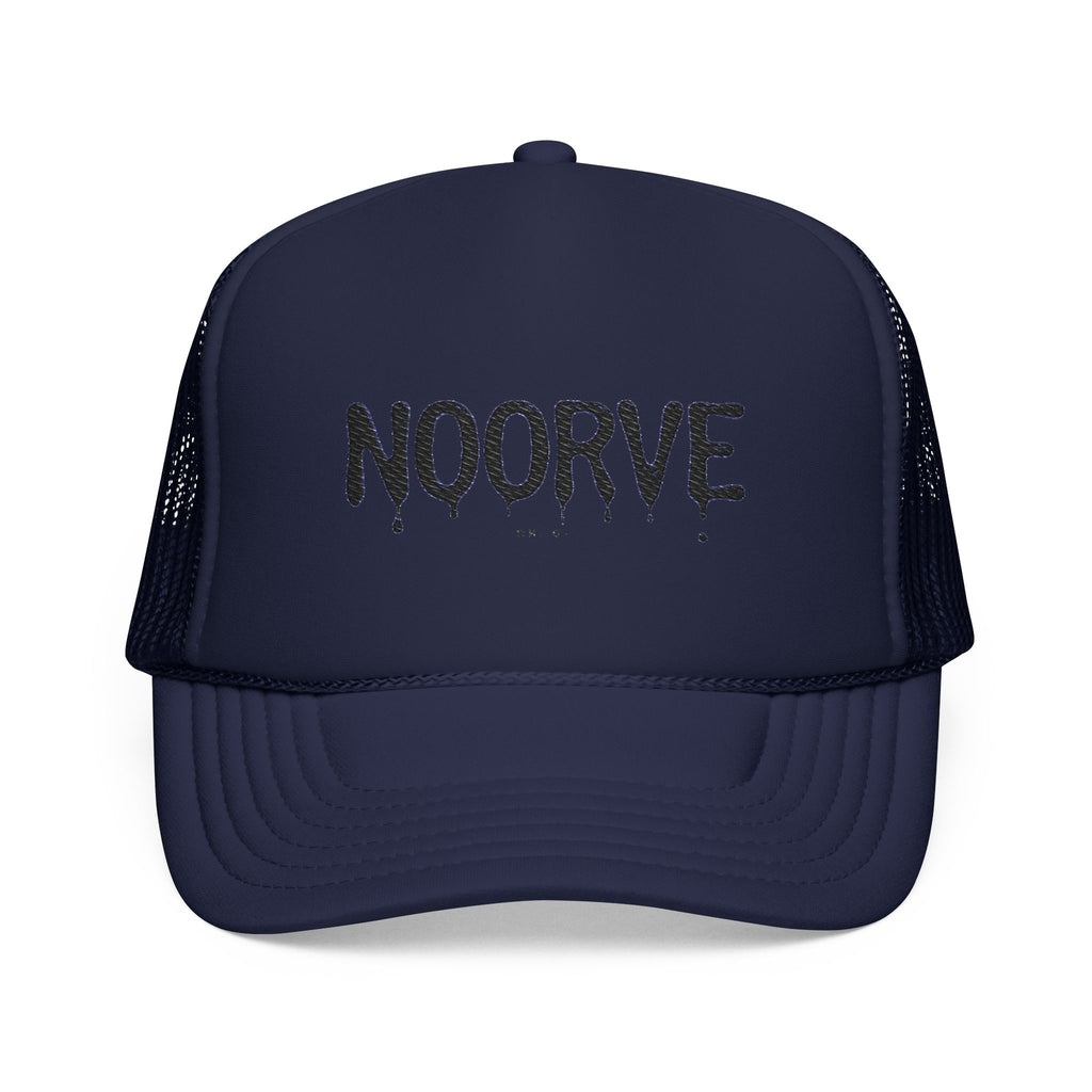 Drip Logo Trucker Hat — Noorvé Glimmer Foam Cap | Noorve | Hats