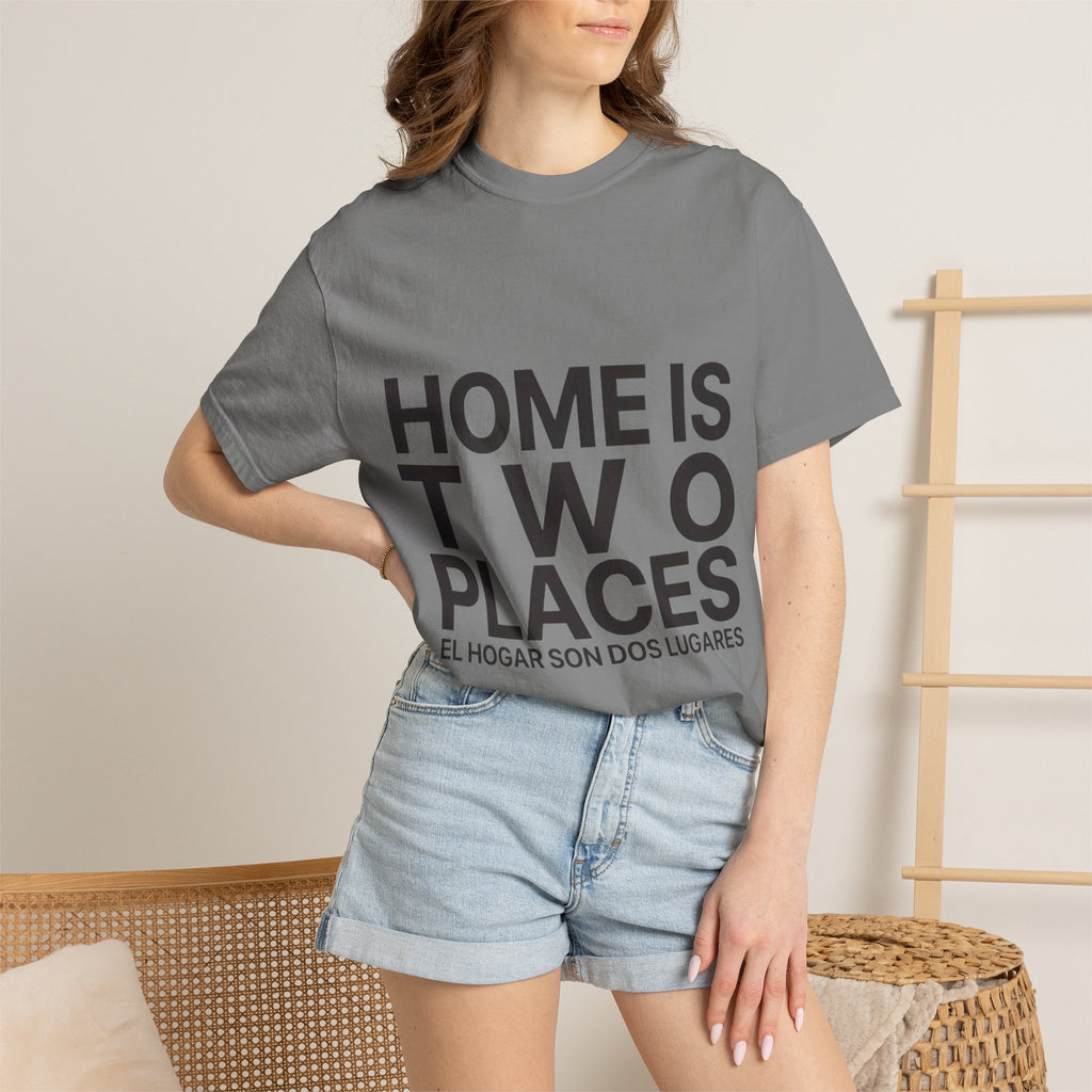 Home Is Two Places T-Shirt — "First Generation, Full Heart" Graphic Tee