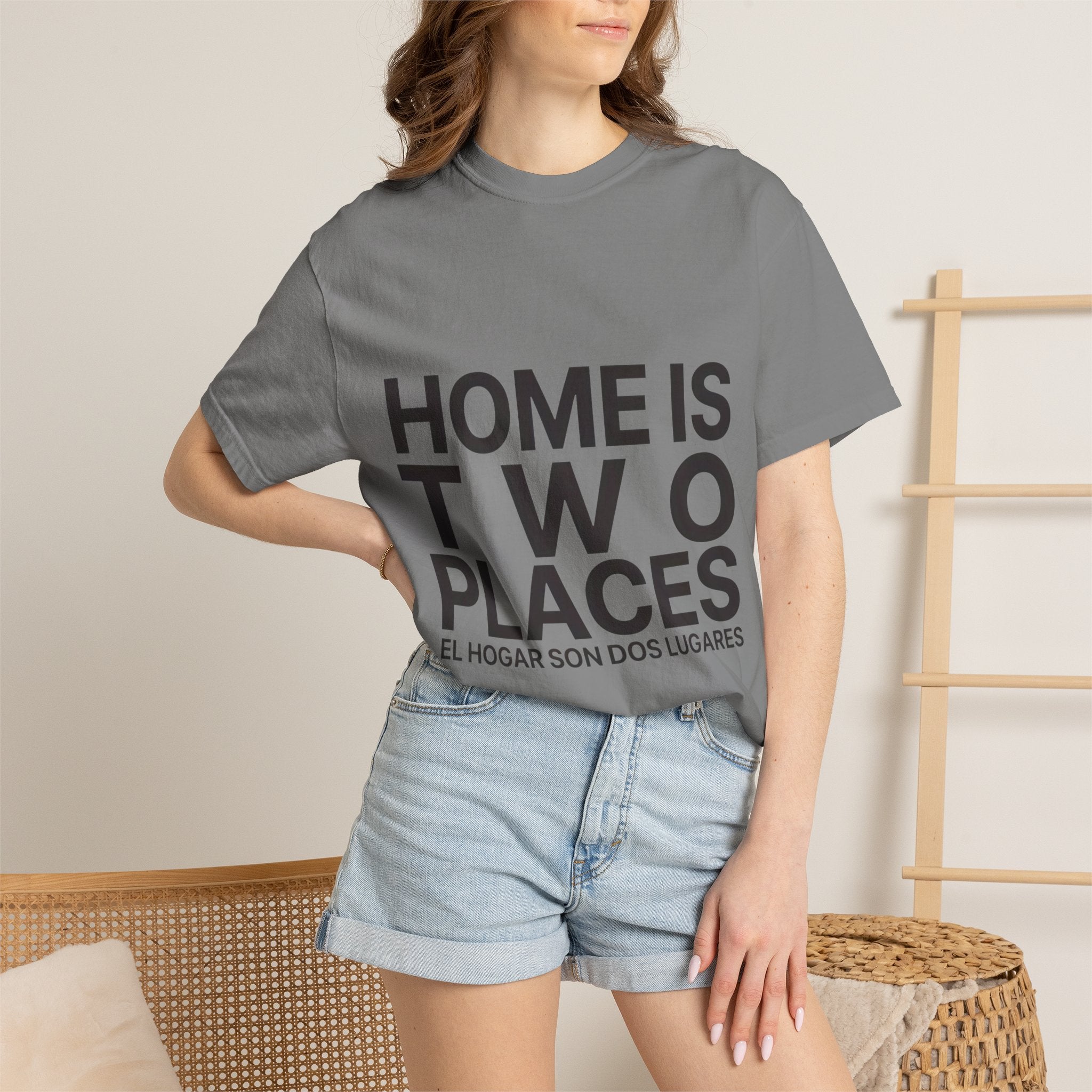 Home Is Two Places T-Shirt — "First Generation, Full Heart" Graphic Tee