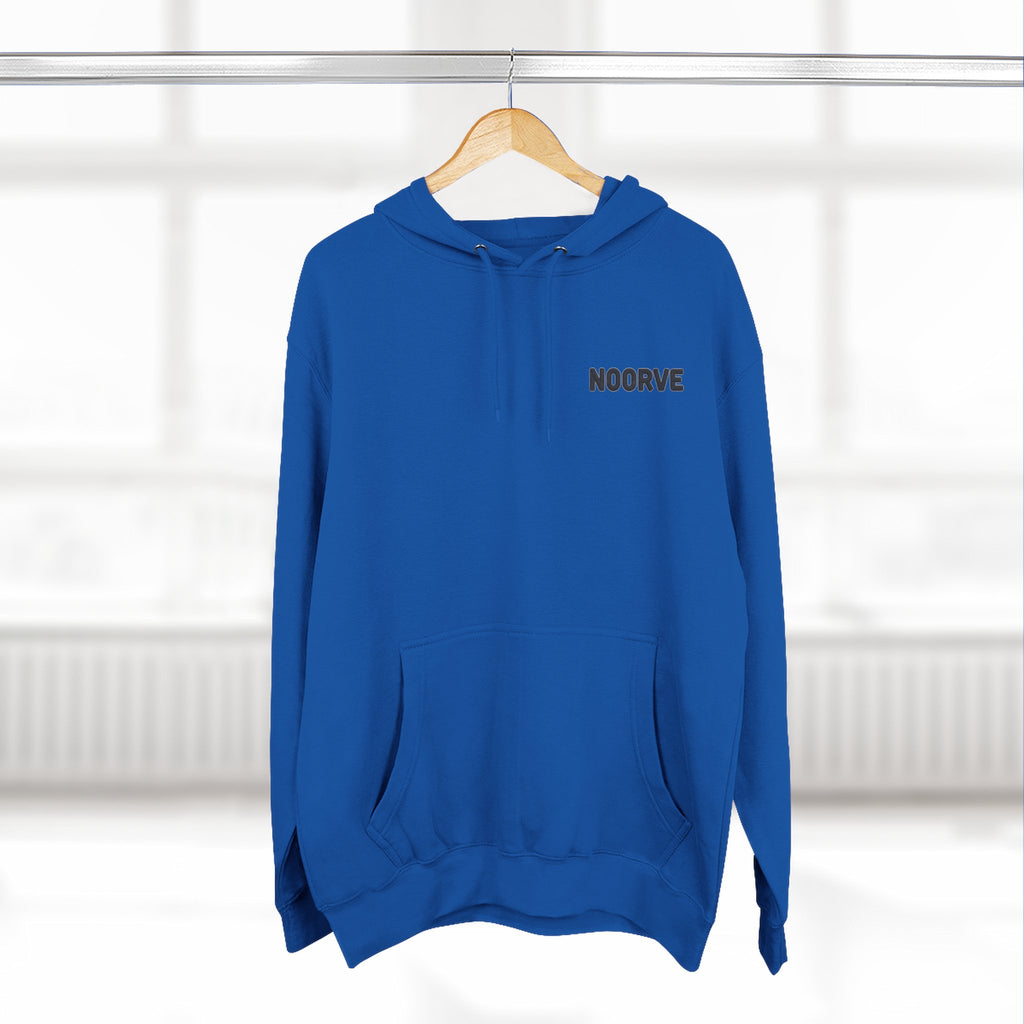 Bear Graphic Hoodie — Casual Streetwear Pullover with Yellow Bear Illustration