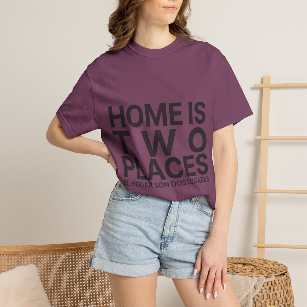 Home Is Two Places T-Shirt — "First Generation, Full Heart" Graphic Tee