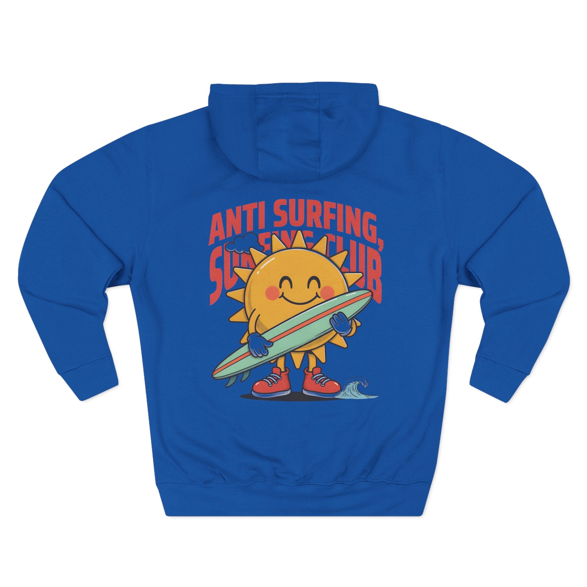 Hoodie — 'Certified Overthinker' & 'Anti Surfing Sun Club' Graphic Pullover