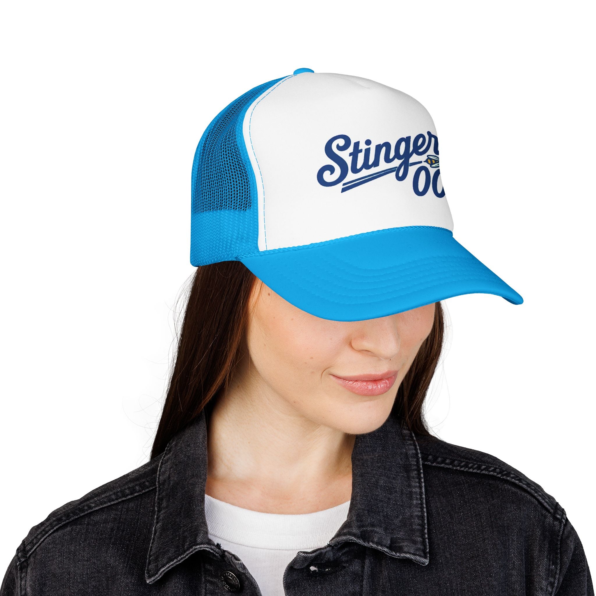 Stingers 00 Foam Trucker Hat — Retro Sports Mesh Cap