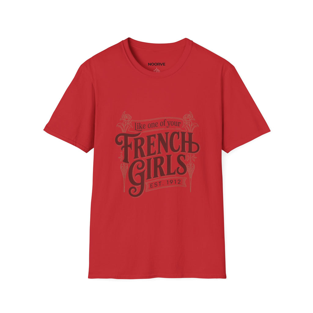 French Girls T-Shirt — "Like One of Your French Girls" Vintage Script Tee