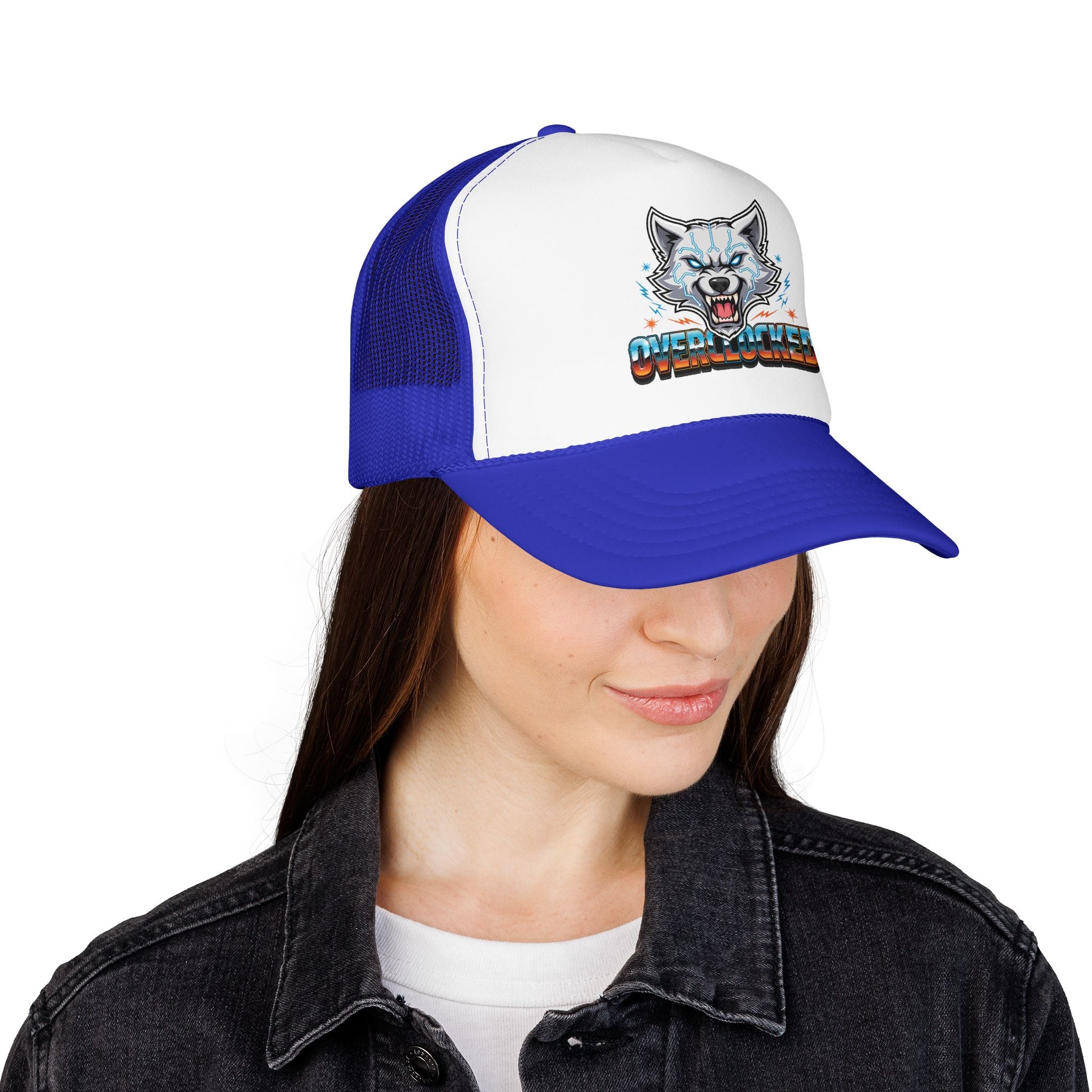 Wolf Trucker Hat — Fierce Arctic Wolf Foam Trucker Cap