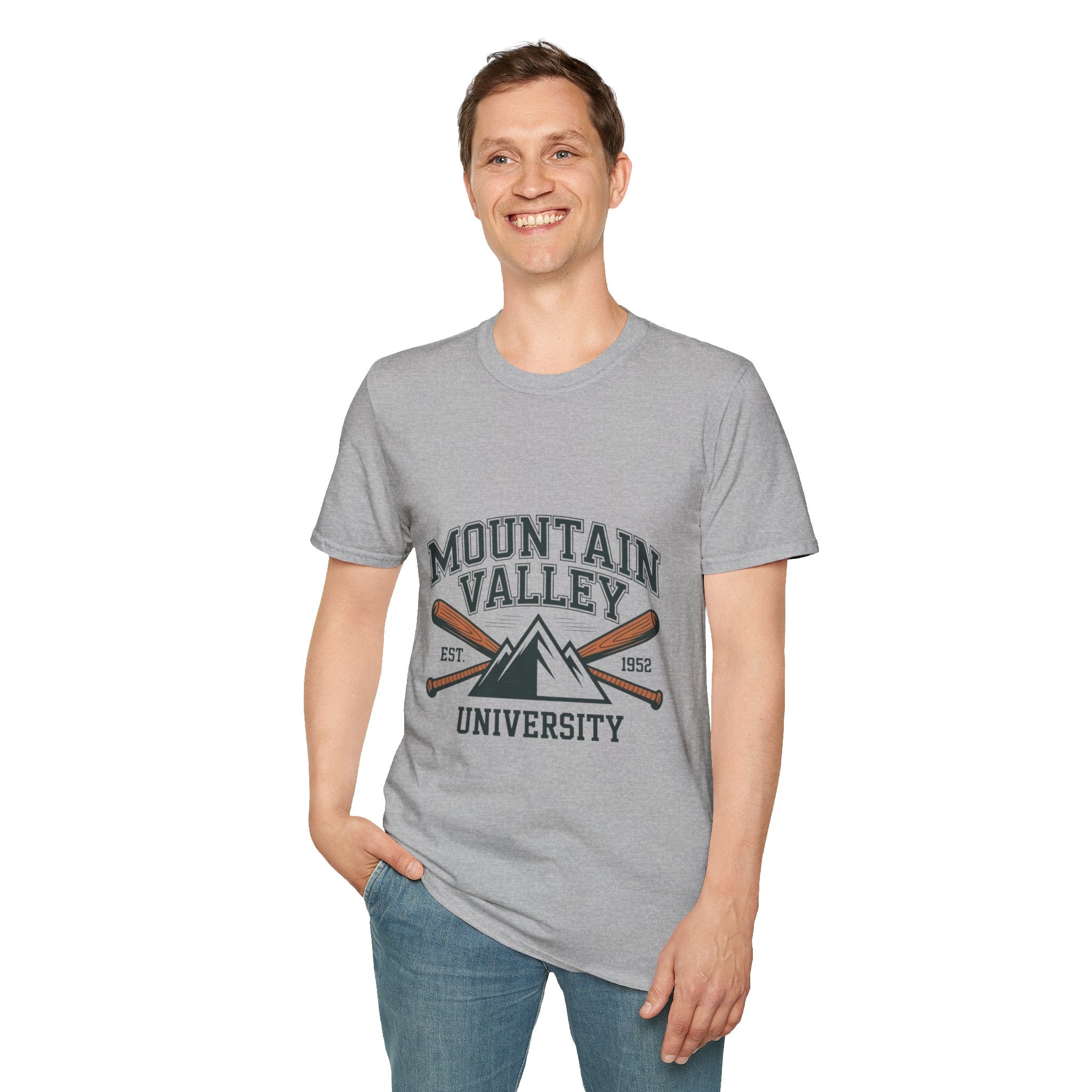 Mountain Valley University T‑Shirt — Vintage Collegiate Outdoor Tee