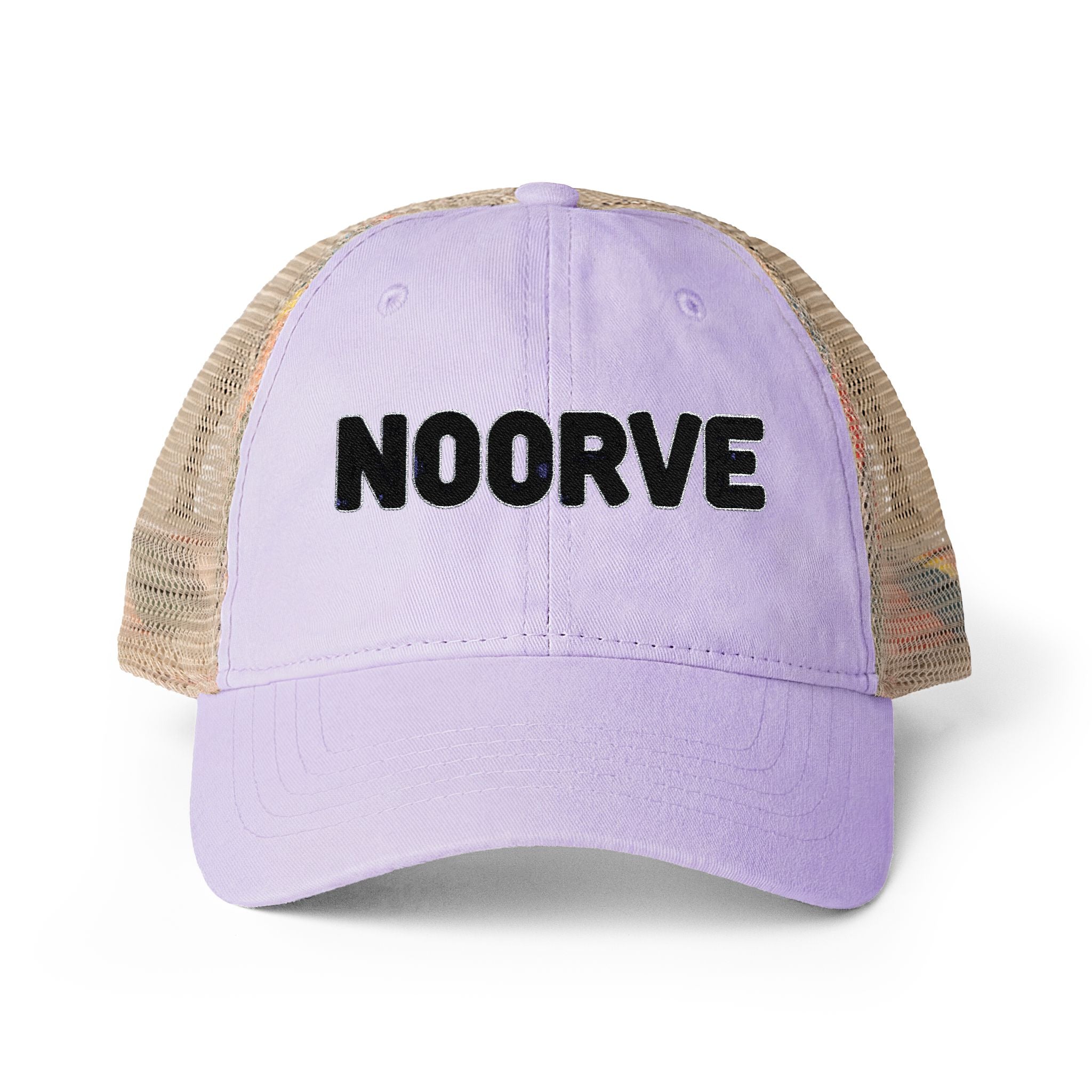 Lavender Stripe Washed Mesh-Back Cap | Noorve | Hats