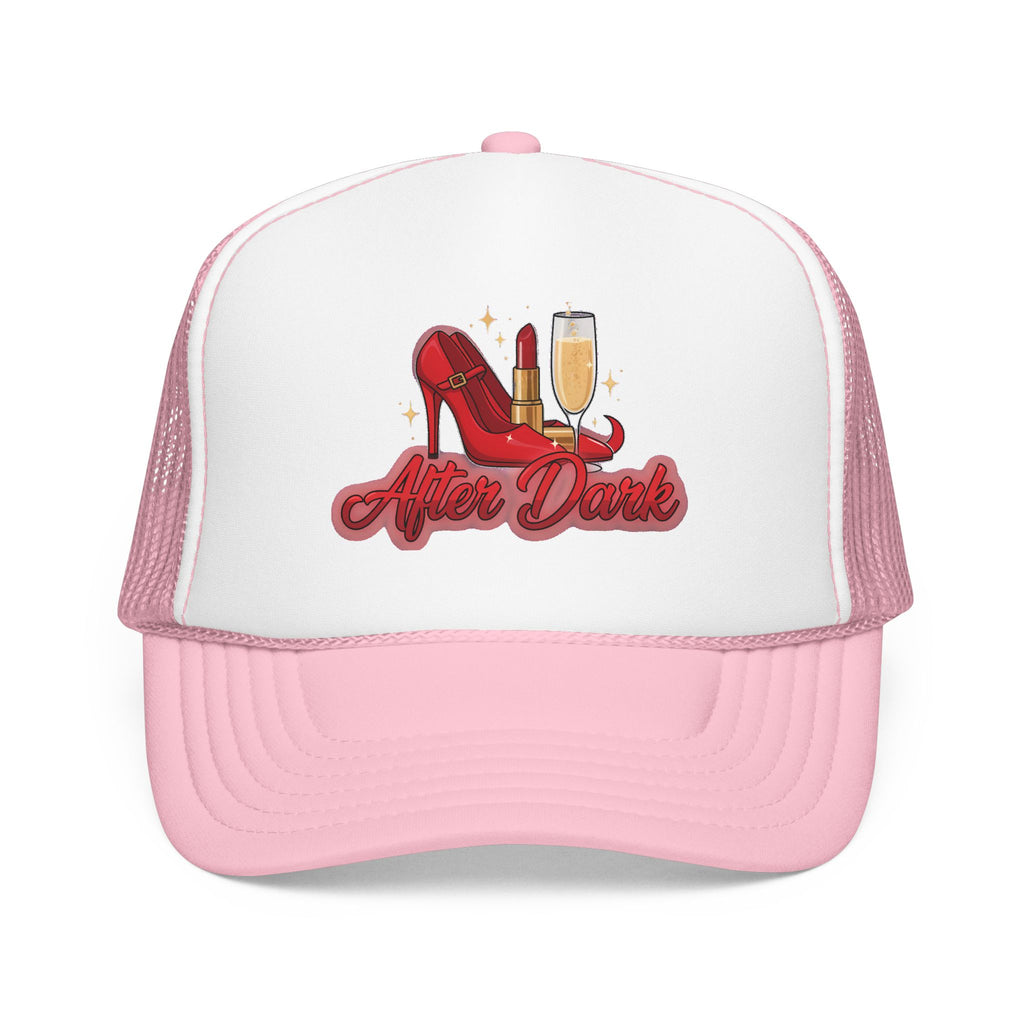 After Dark Trucker Hat — Red Heels & Champagne Foam Cap | Noorve | Hats