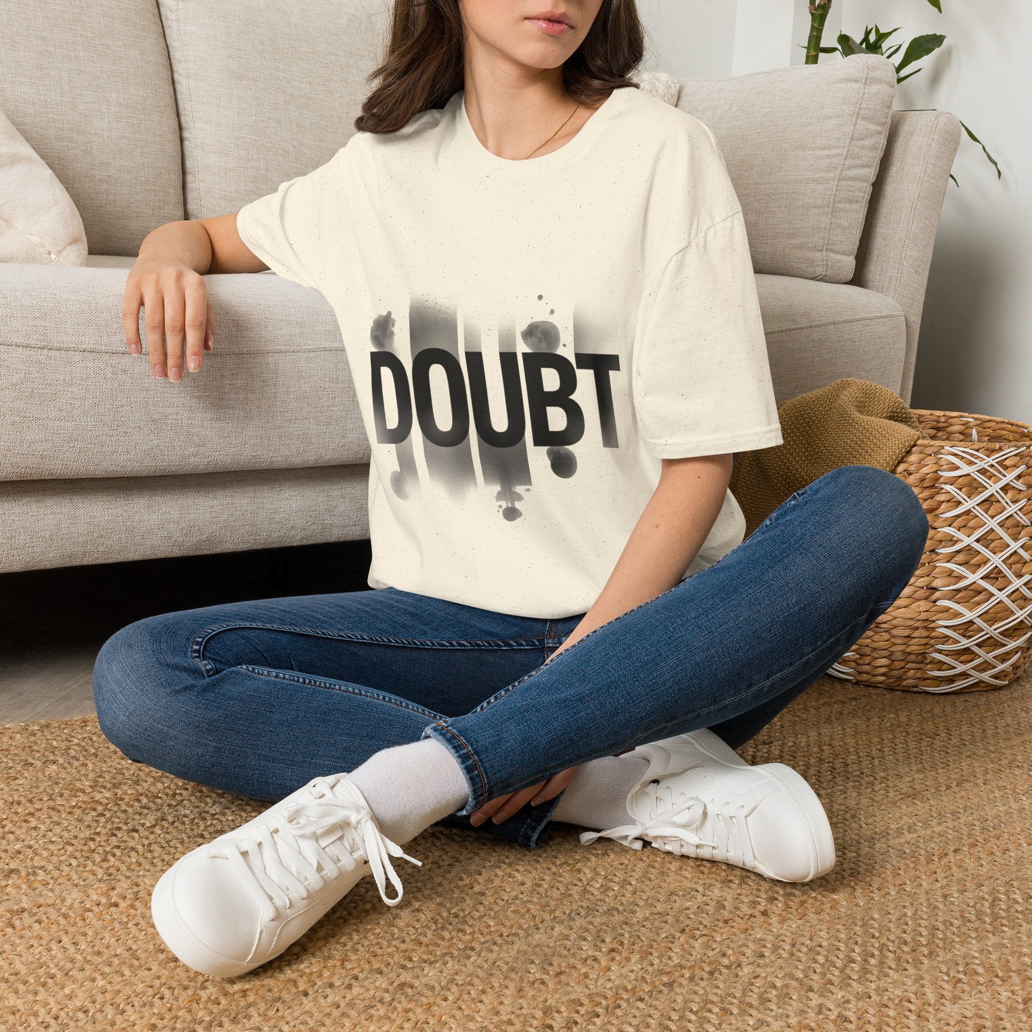 Doubt Graphic T-Shirt — Bold Grunge Typography Tee | Noorve | T-Shirt