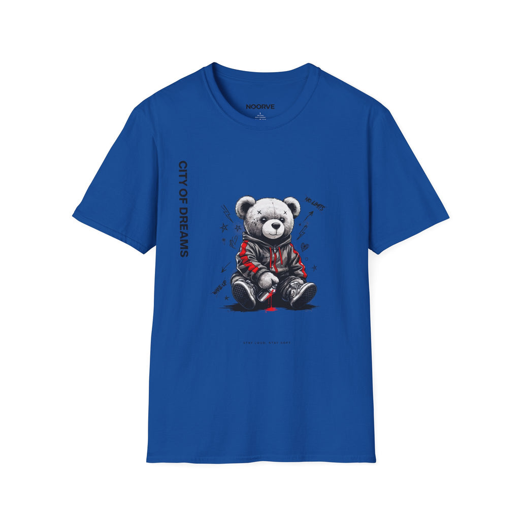 City of Dreams Teddy Bear T-Shirt — Cute Grunge Graphic Tee | Noorve | T-Shirt