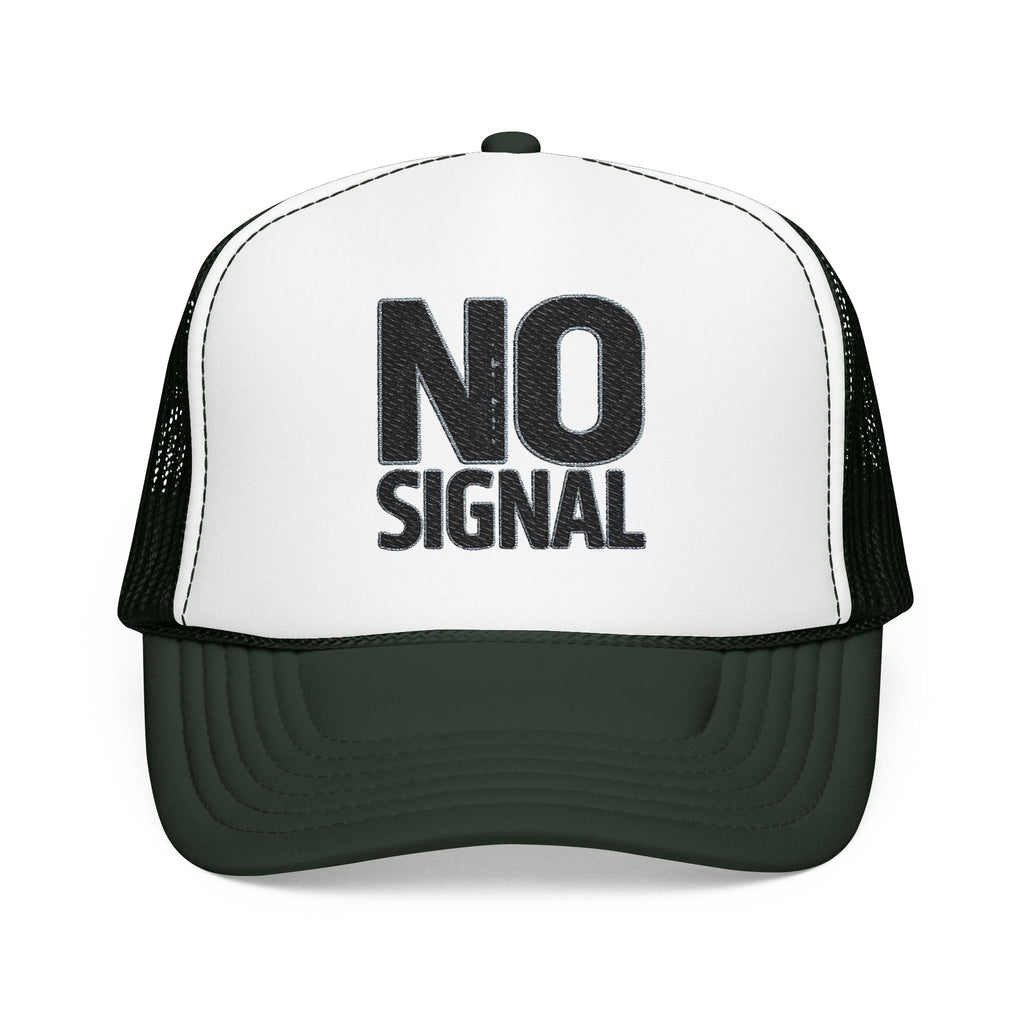 Trucker Hat — NO SIGNAL Distressed Foam Mesh Cap | Noorve | Hats