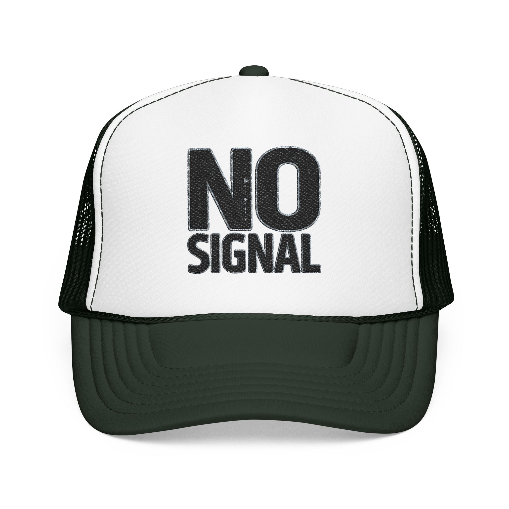 Trucker Hat — NO SIGNAL Distressed Foam Mesh Cap | Noorve | Hats