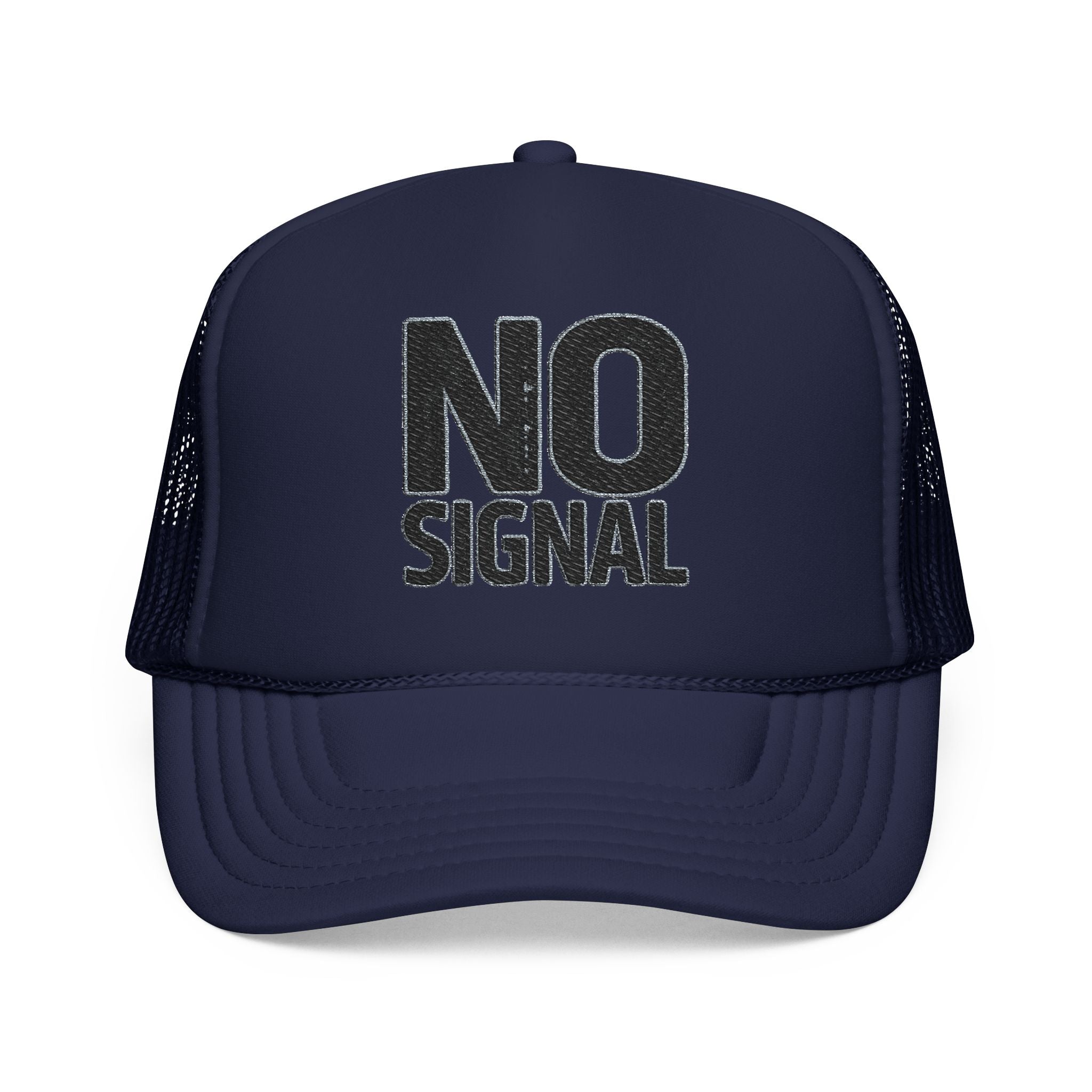Trucker Hat — NO SIGNAL Distressed Foam Mesh Cap | Noorve | Hats