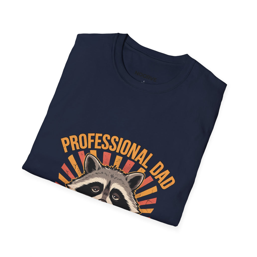 Dad T-Shirt – “Professional Dad, Amateur Sleeper” Cute Raccoon Father’s Day Tee