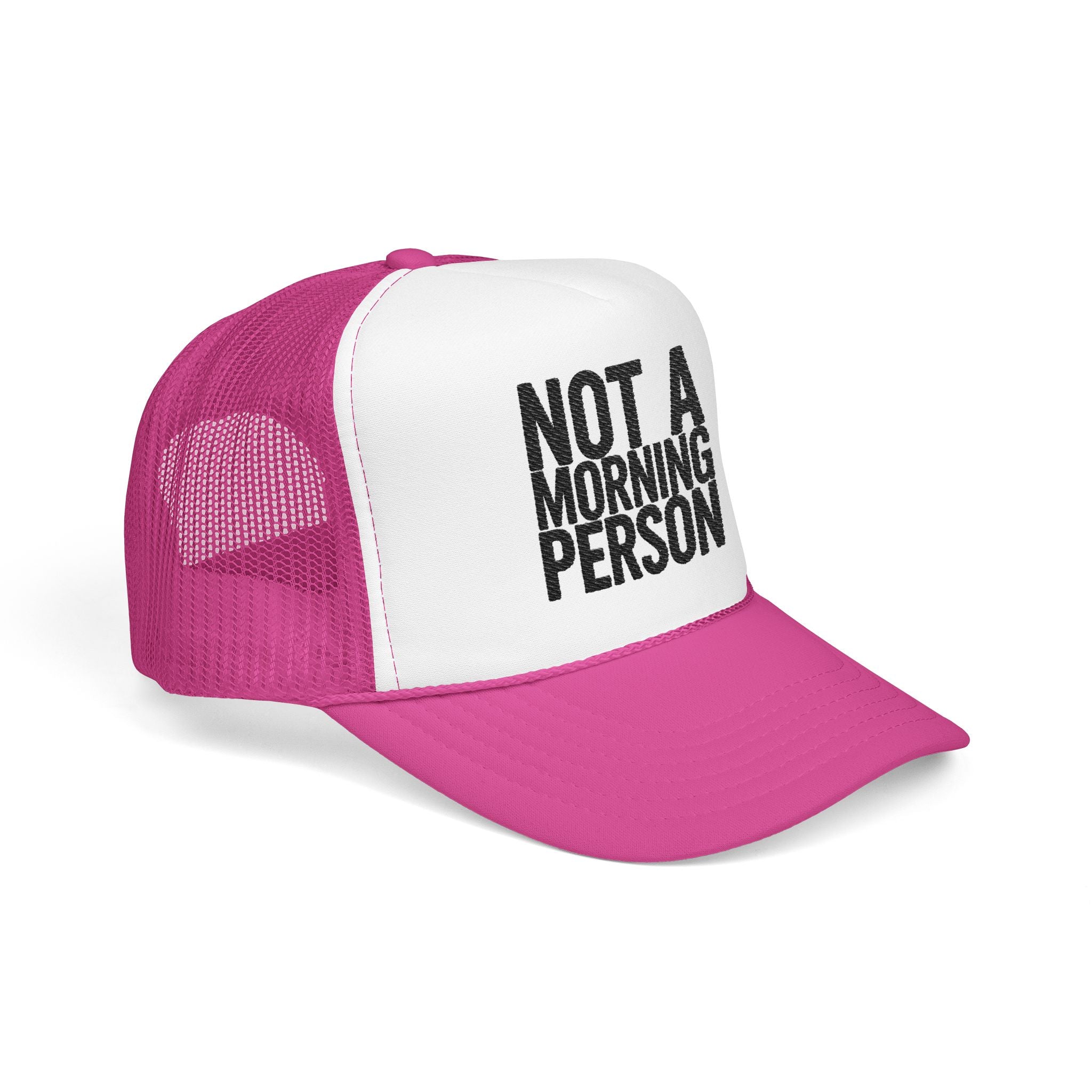 Trucker Hat — NOLA Music Person Glitter Text Foam Mesh Cap