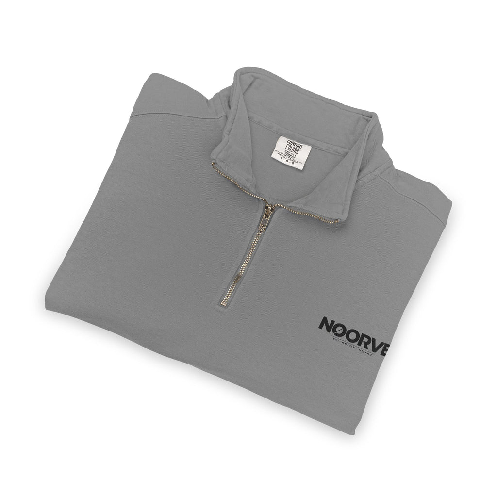 Quarter-Zip Sweatshirt — "Midnight Snack Crew" Raccoon Graphic