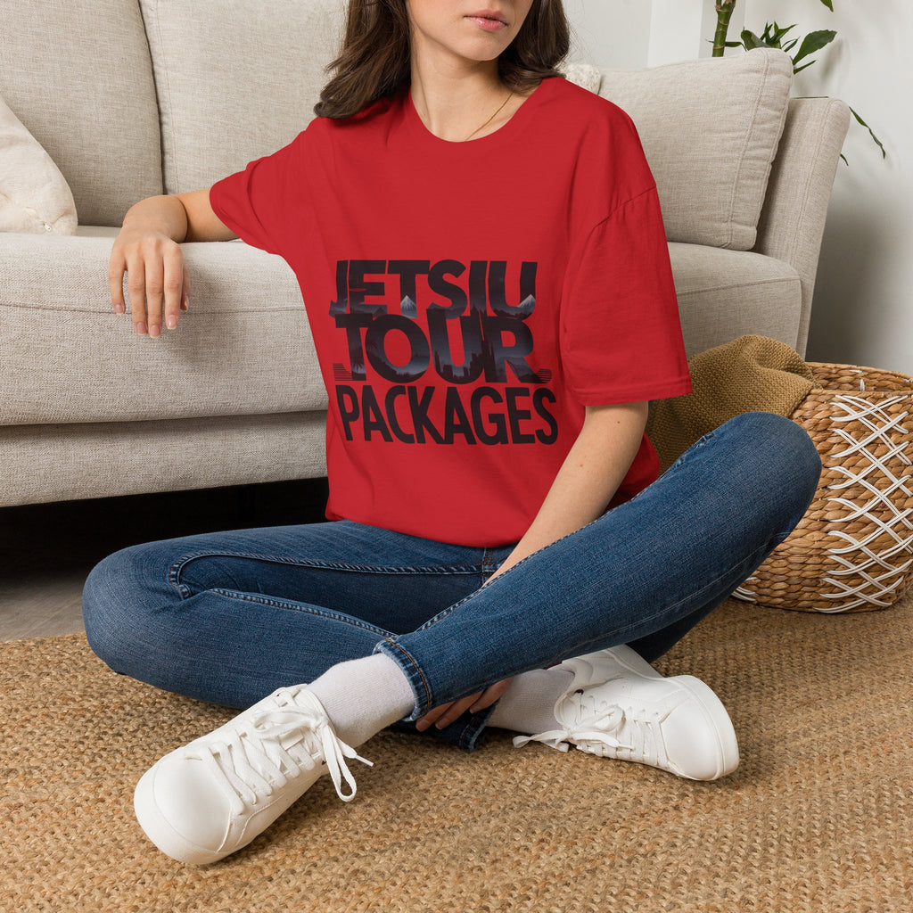 Jetsiu Tour Packages T-Shirt — Bold Travel Graphic Tee