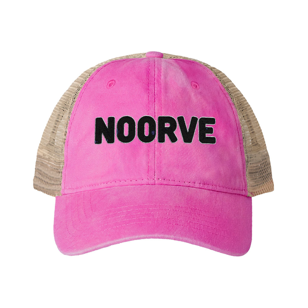 Lavender Stripe Washed Mesh-Back Cap | Noorve | Hats