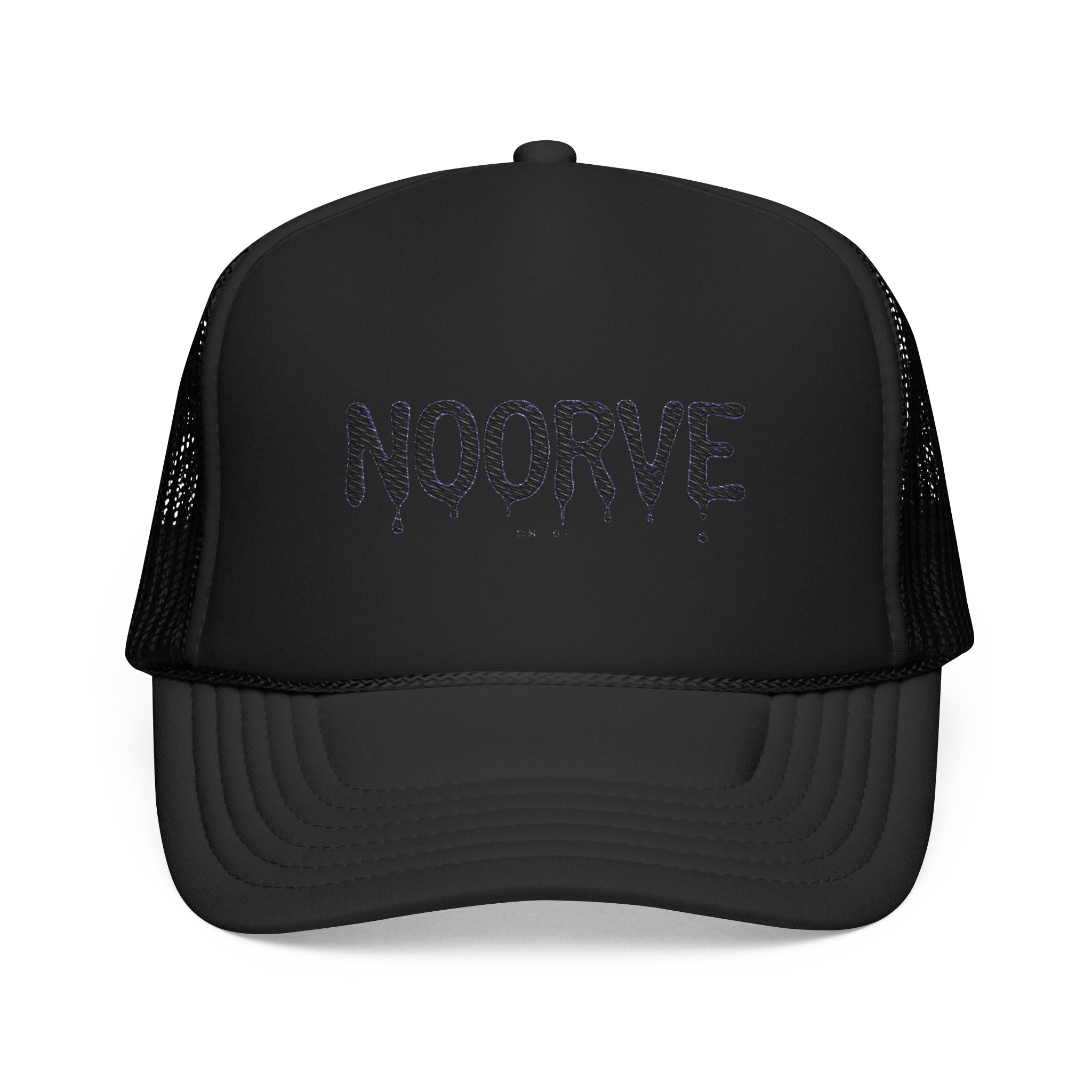 Drip Logo Trucker Hat — Noorvé Glimmer Foam Cap | Noorve | Hats