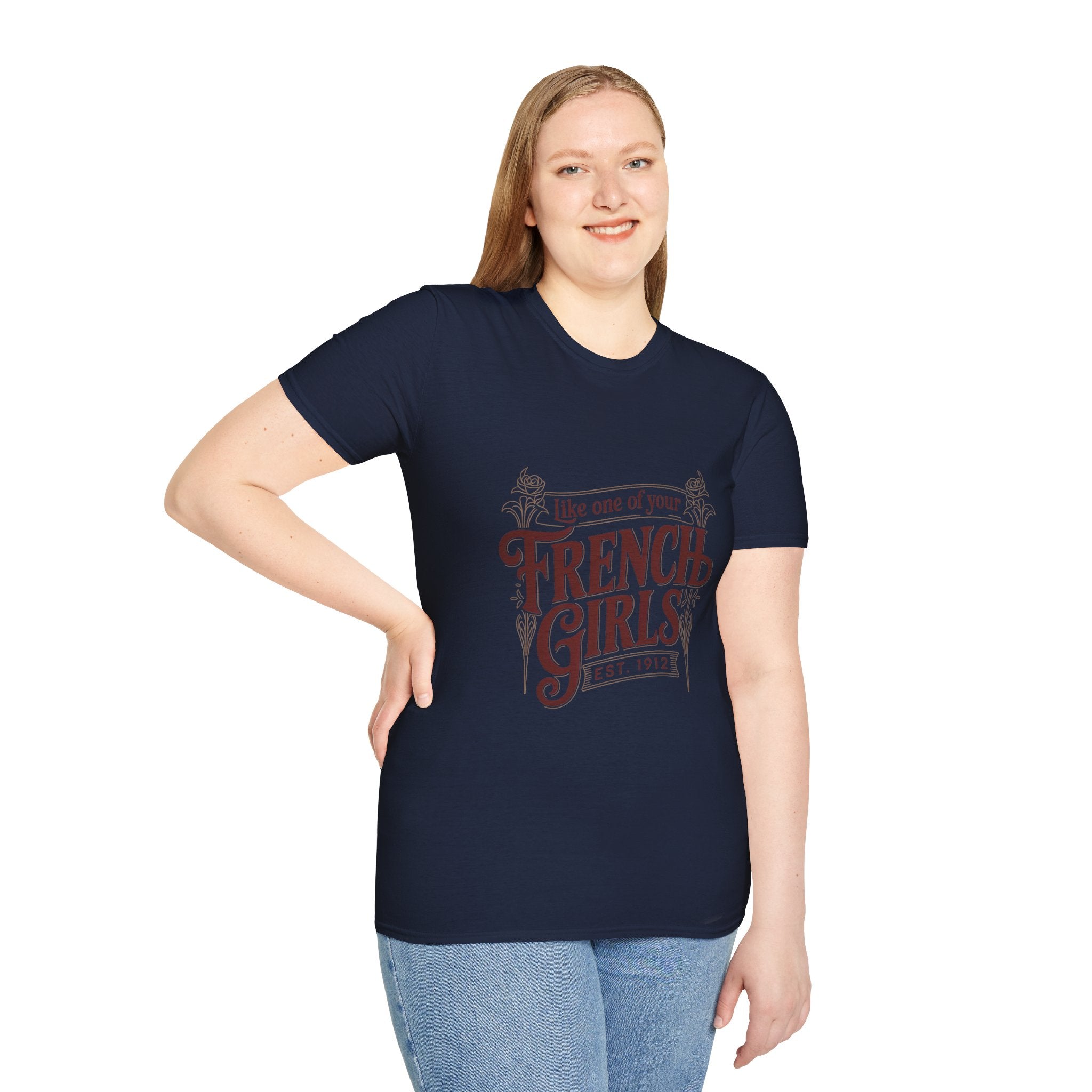 French Girls T-Shirt — "Like One of Your French Girls" Vintage Script Tee
