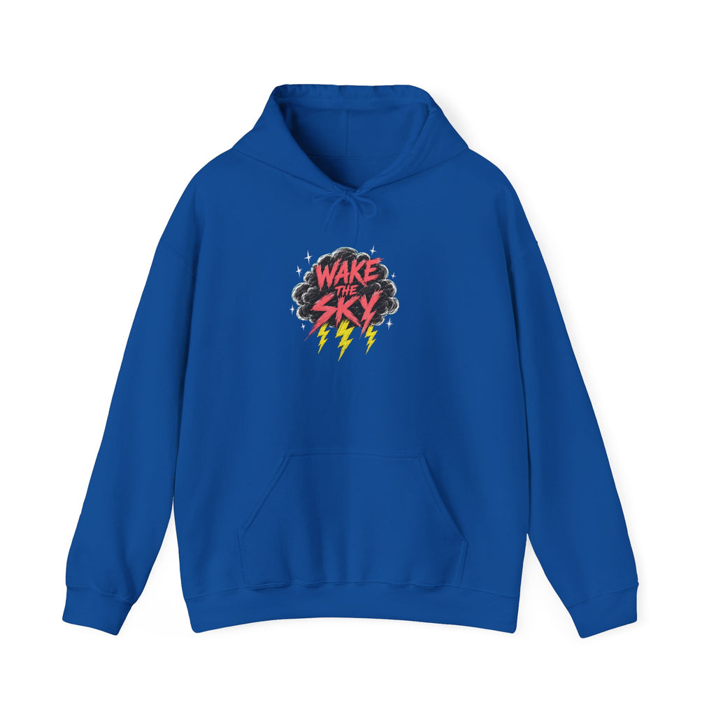 Midnight Snack Crew Hoodie — 'Wake the Sky' Raccoon Graphic Hooded Sweatshirt | Noorve | Hoodie