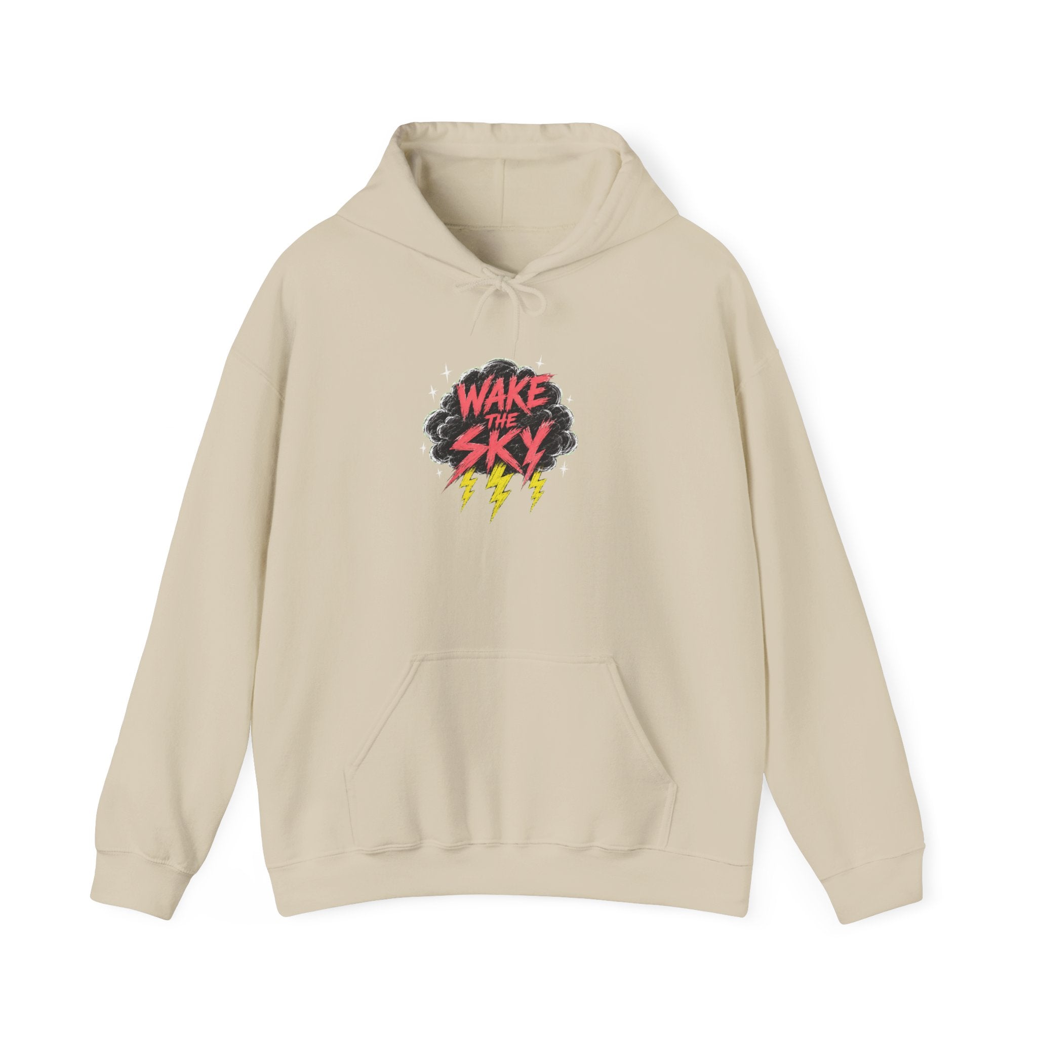 Midnight Snack Crew Hoodie — 'Wake the Sky' Raccoon Graphic Hooded Sweatshirt | Noorve | Hoodie