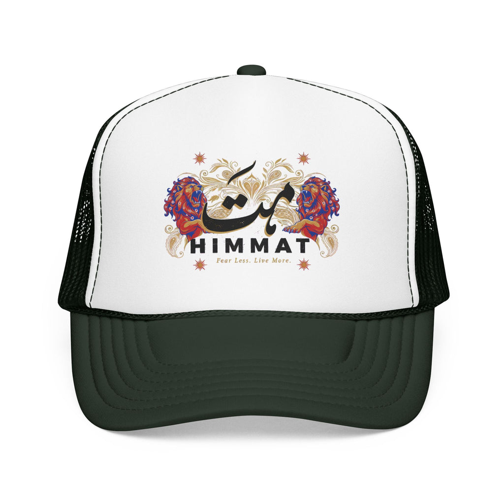 Trucker Hat — Vintage Floral Rose Skull Design (Live Loud, Live More) | Noorve | Hats
