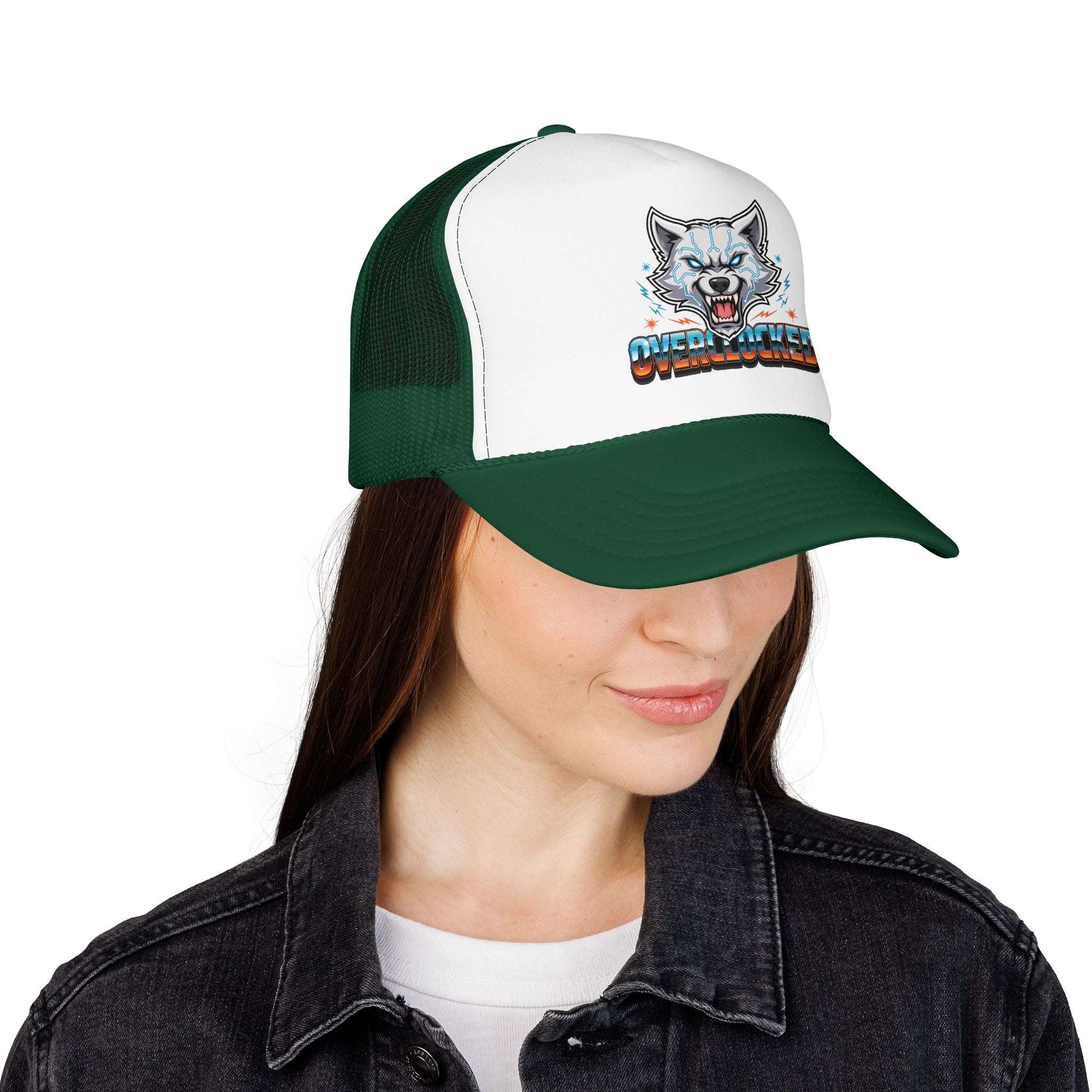 Wolf Trucker Hat — Fierce Arctic Wolf Foam Trucker Cap