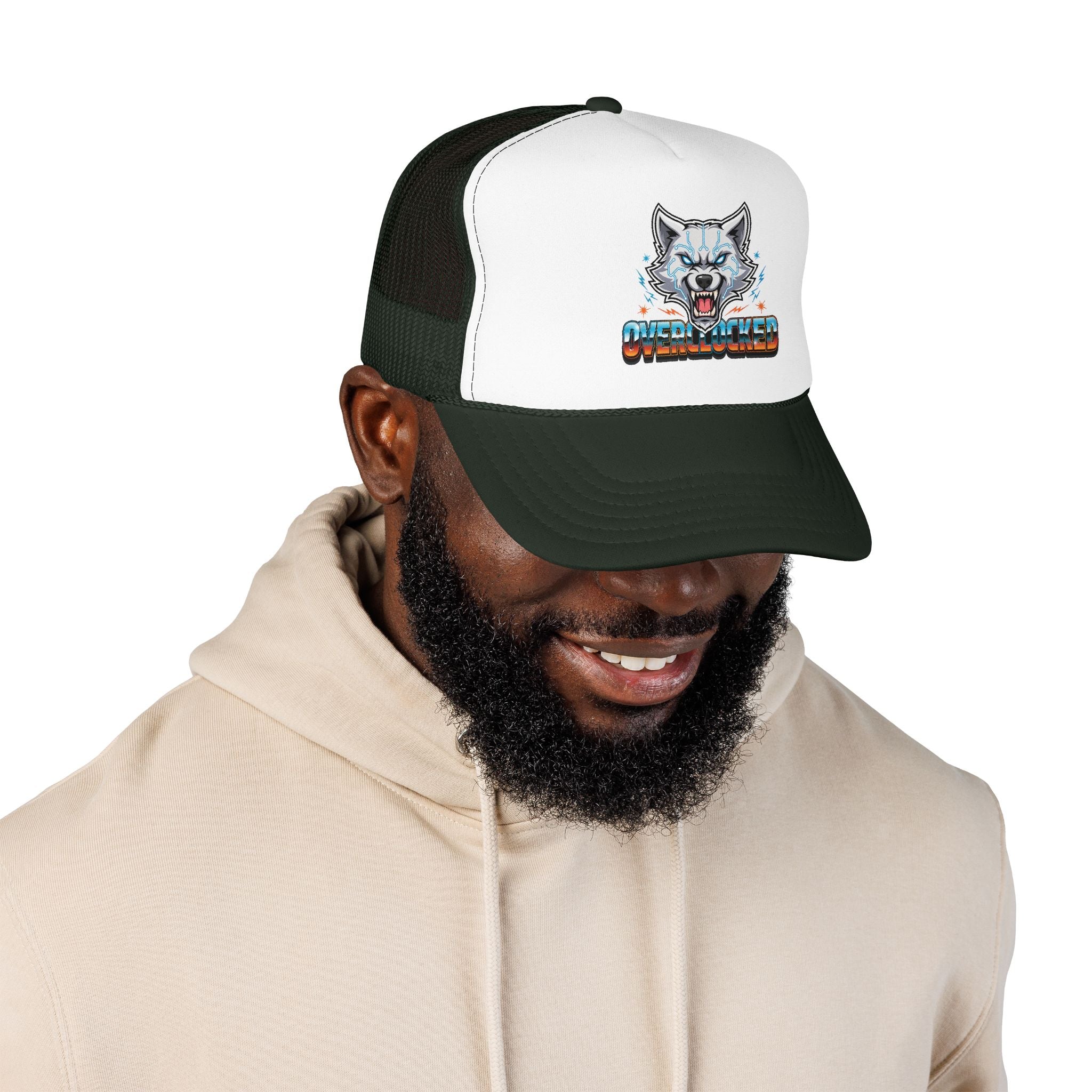 Wolf Trucker Hat — Fierce Arctic Wolf Foam Trucker Cap
