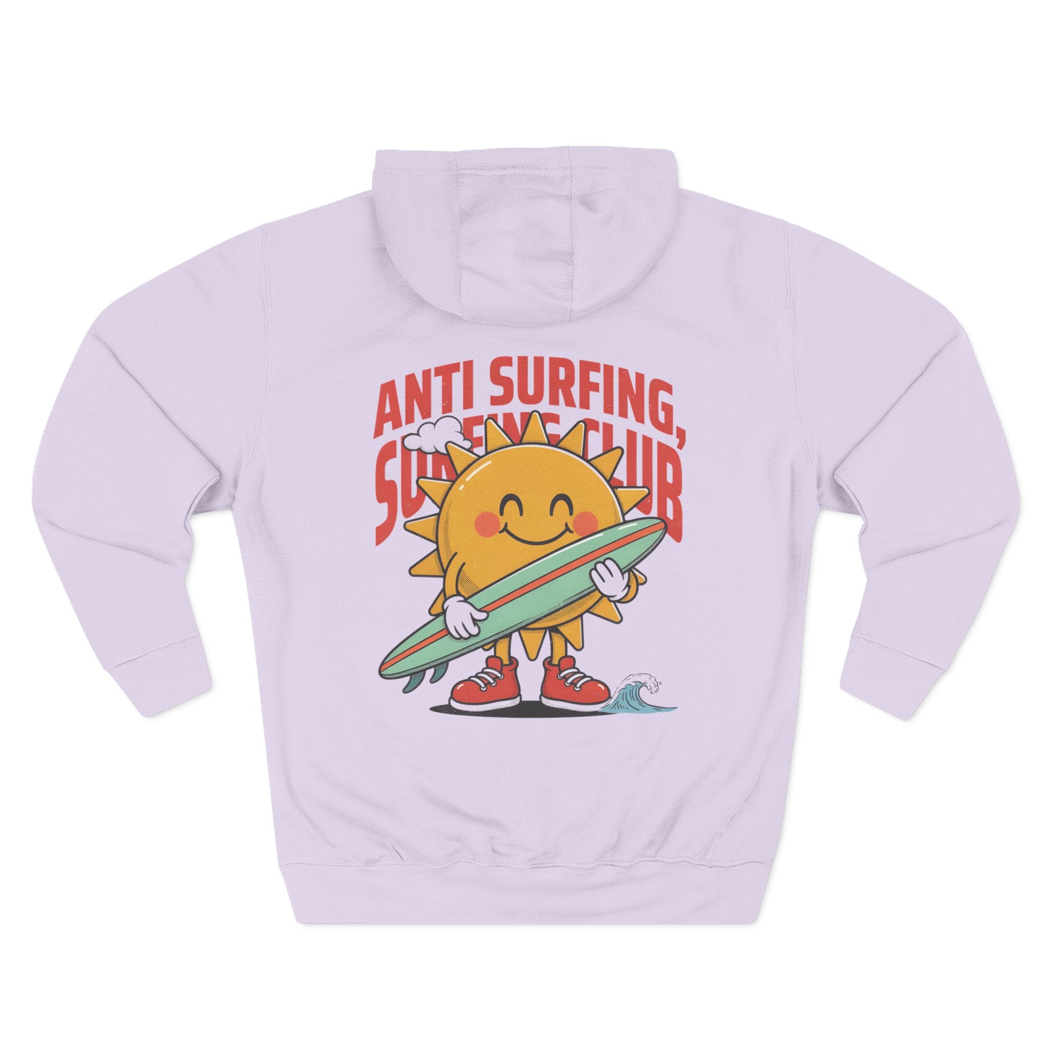 Hoodie — 'Certified Overthinker' & 'Anti Surfing Sun Club' Graphic Pullover