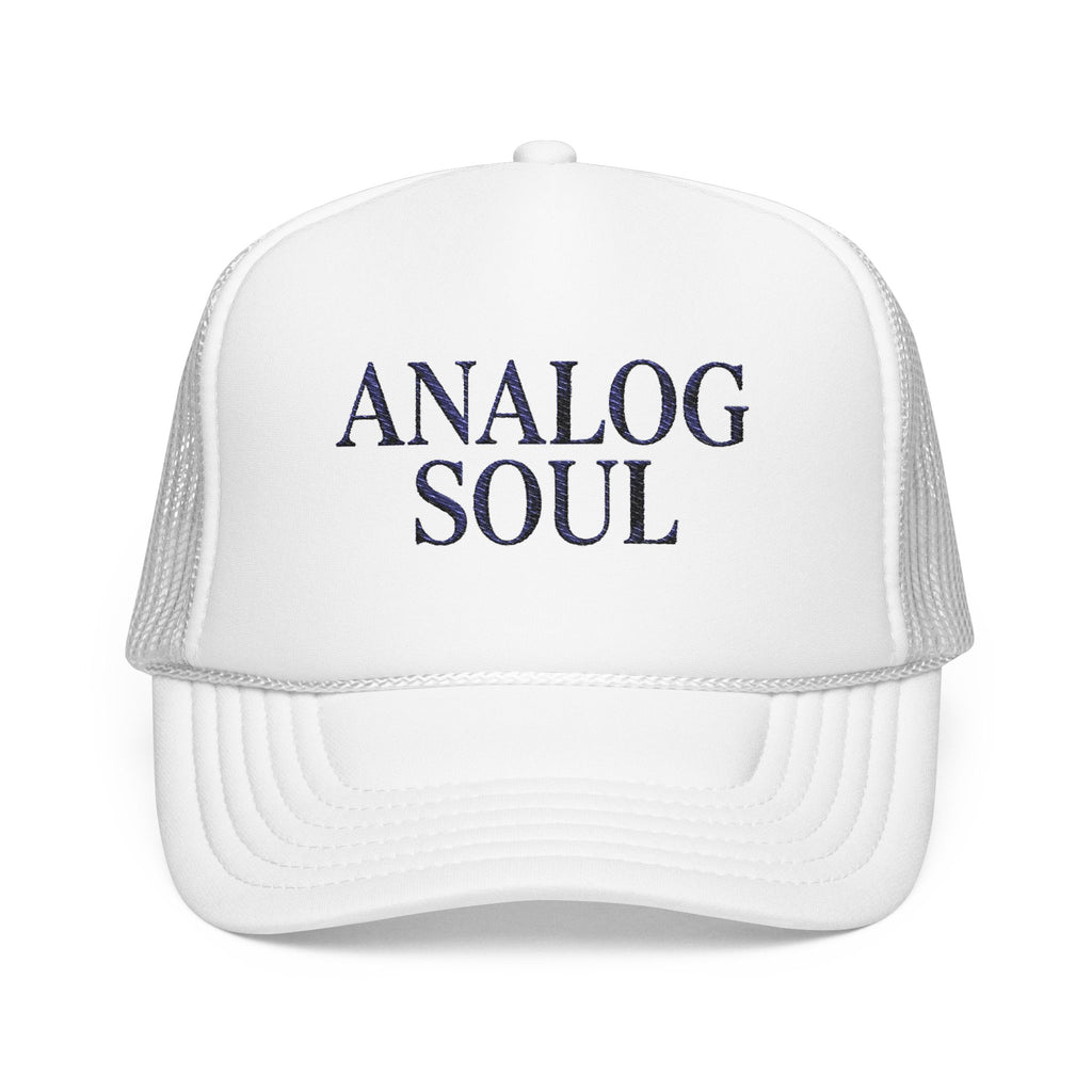 Analog Soul Trucker Hat — Retro Music-Inspired Foam Mesh Cap | Noorve | Hats