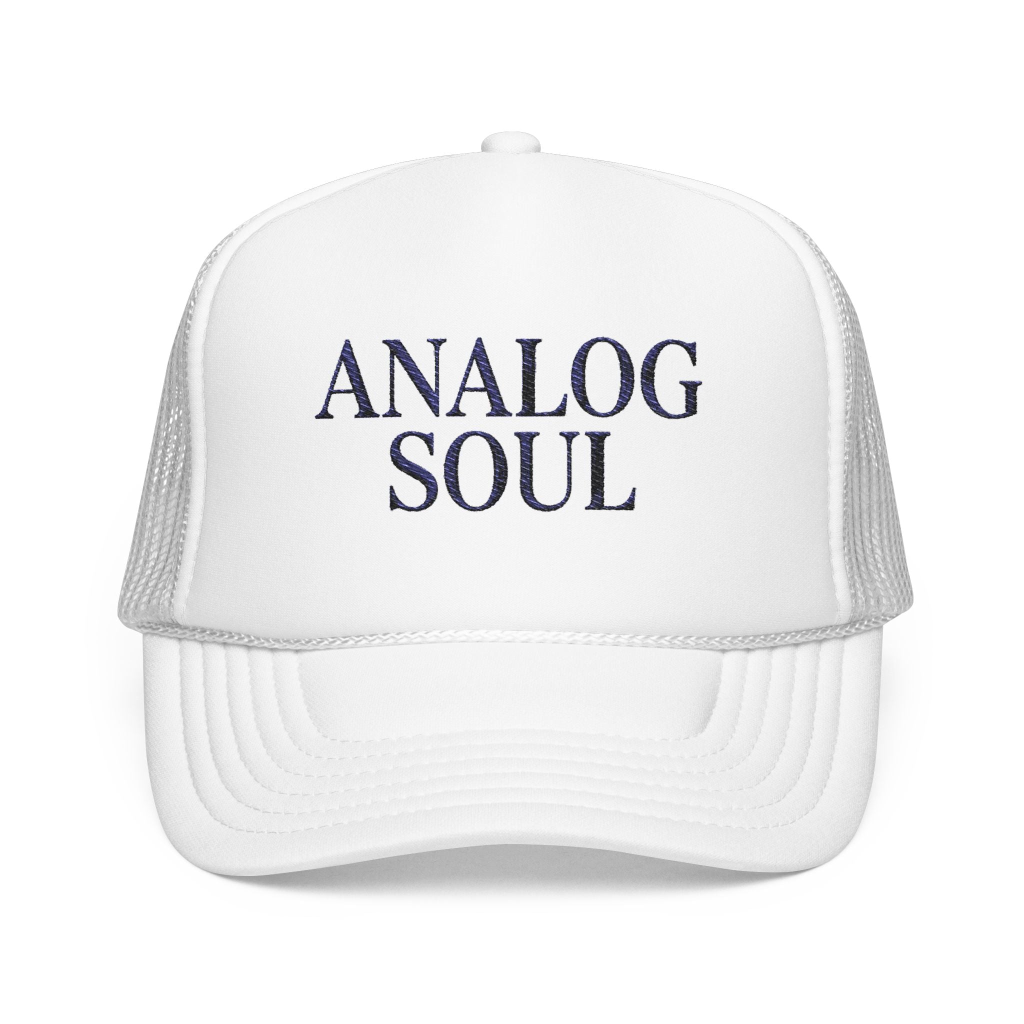 Analog Soul Trucker Hat — Retro Music-Inspired Foam Mesh Cap | Noorve | Hats