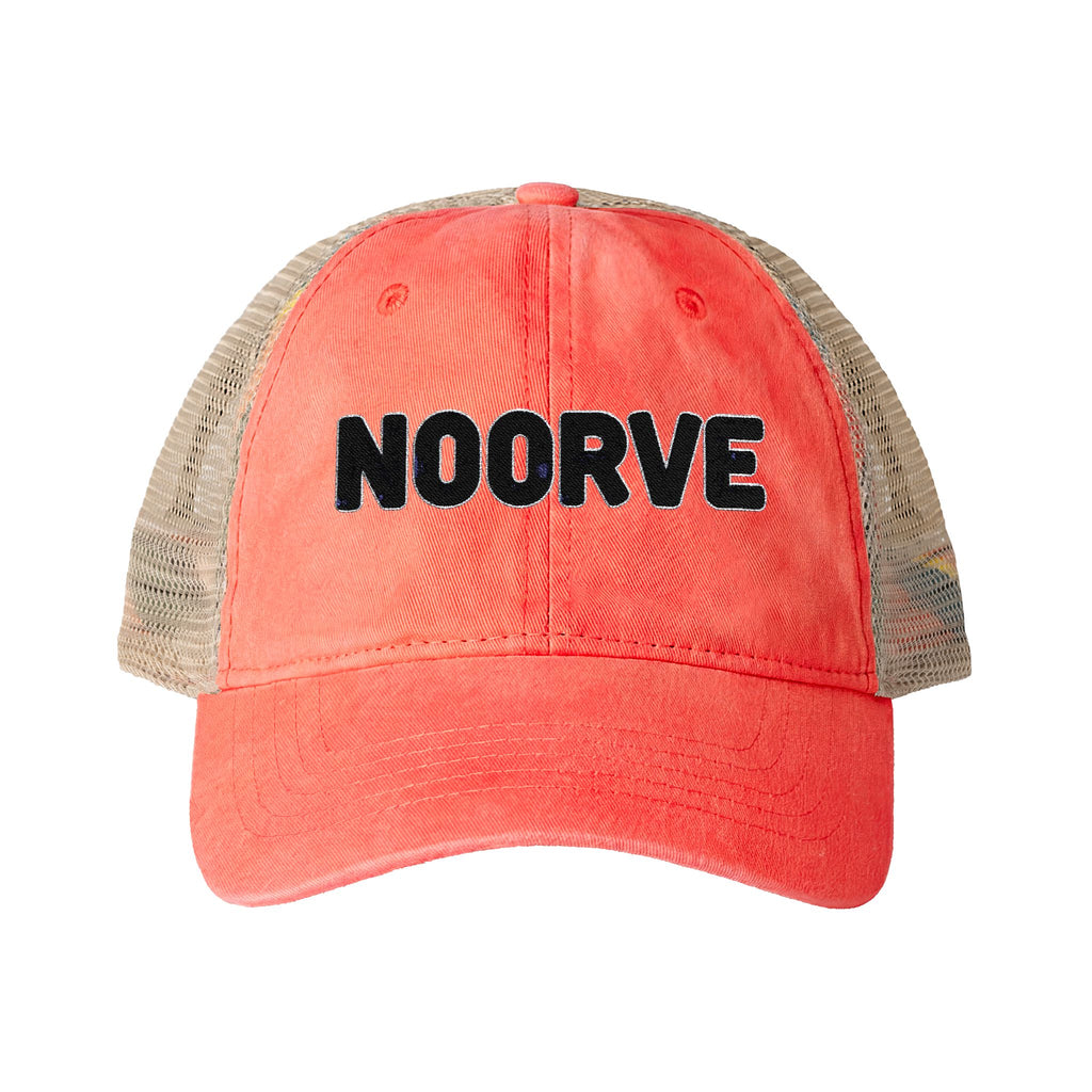 Lavender Stripe Washed Mesh-Back Cap