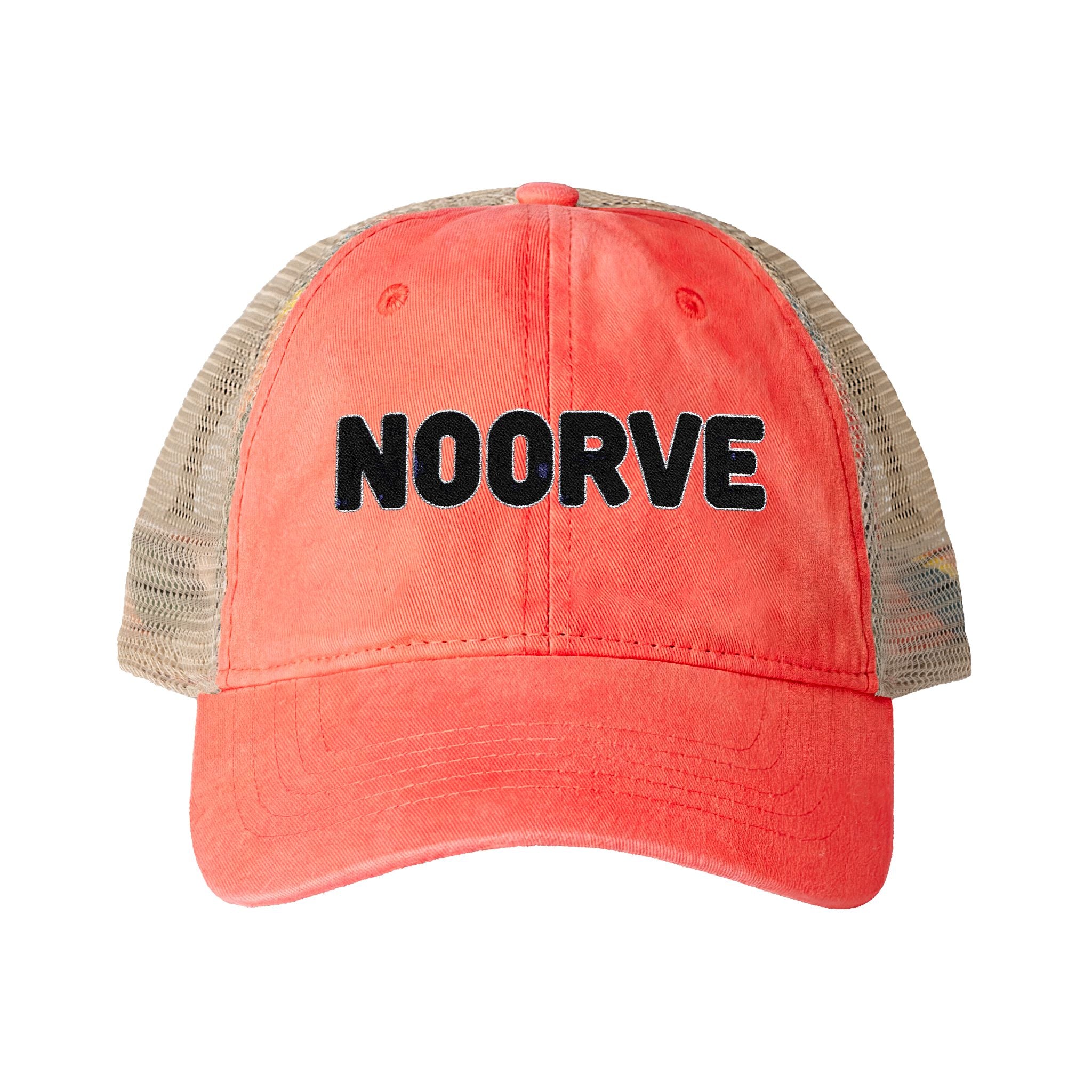 Lavender Stripe Washed Mesh-Back Cap