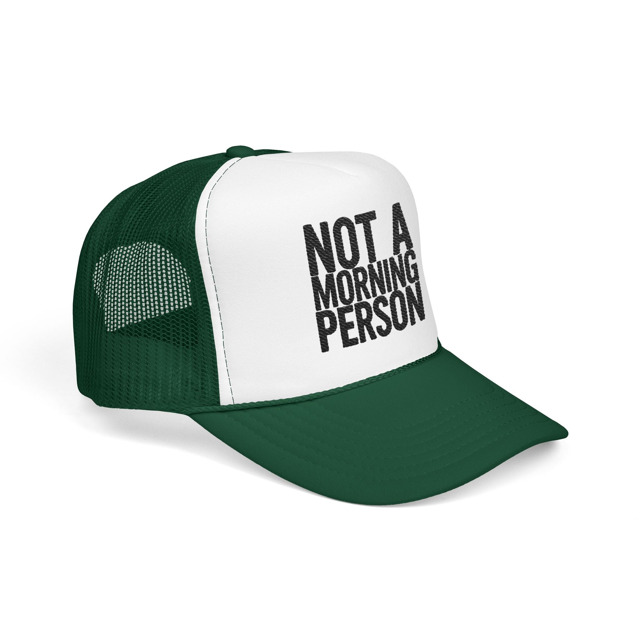 Trucker Hat — NOLA Music Person Glitter Text Foam Mesh Cap
