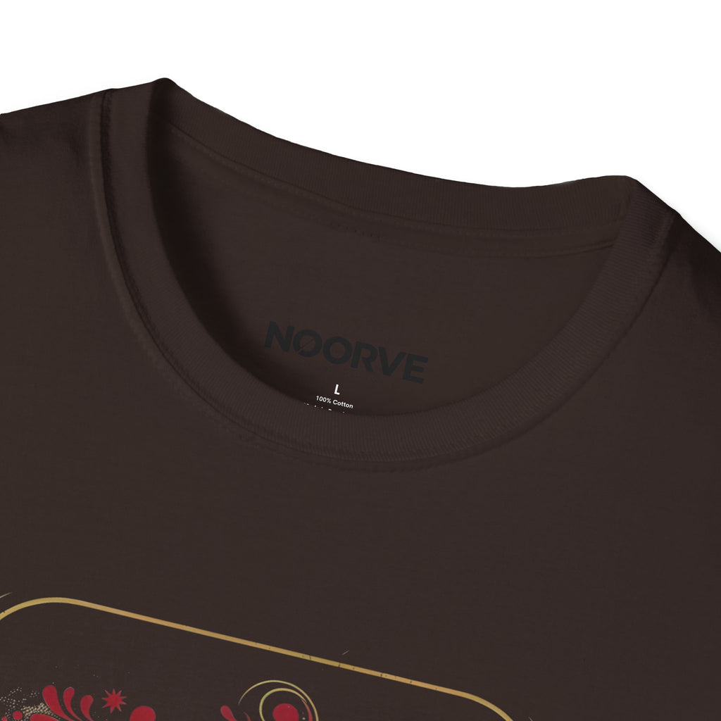 Arabic Calligraphy T-Shirt — 'Himmat' Lion Floral Graphic Tee