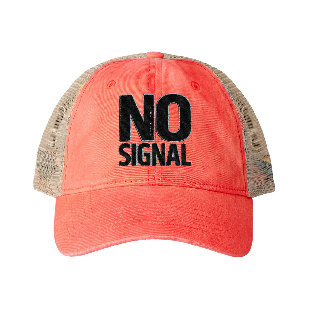 Dusty Pink Floral Washed Mesh-Back Cap