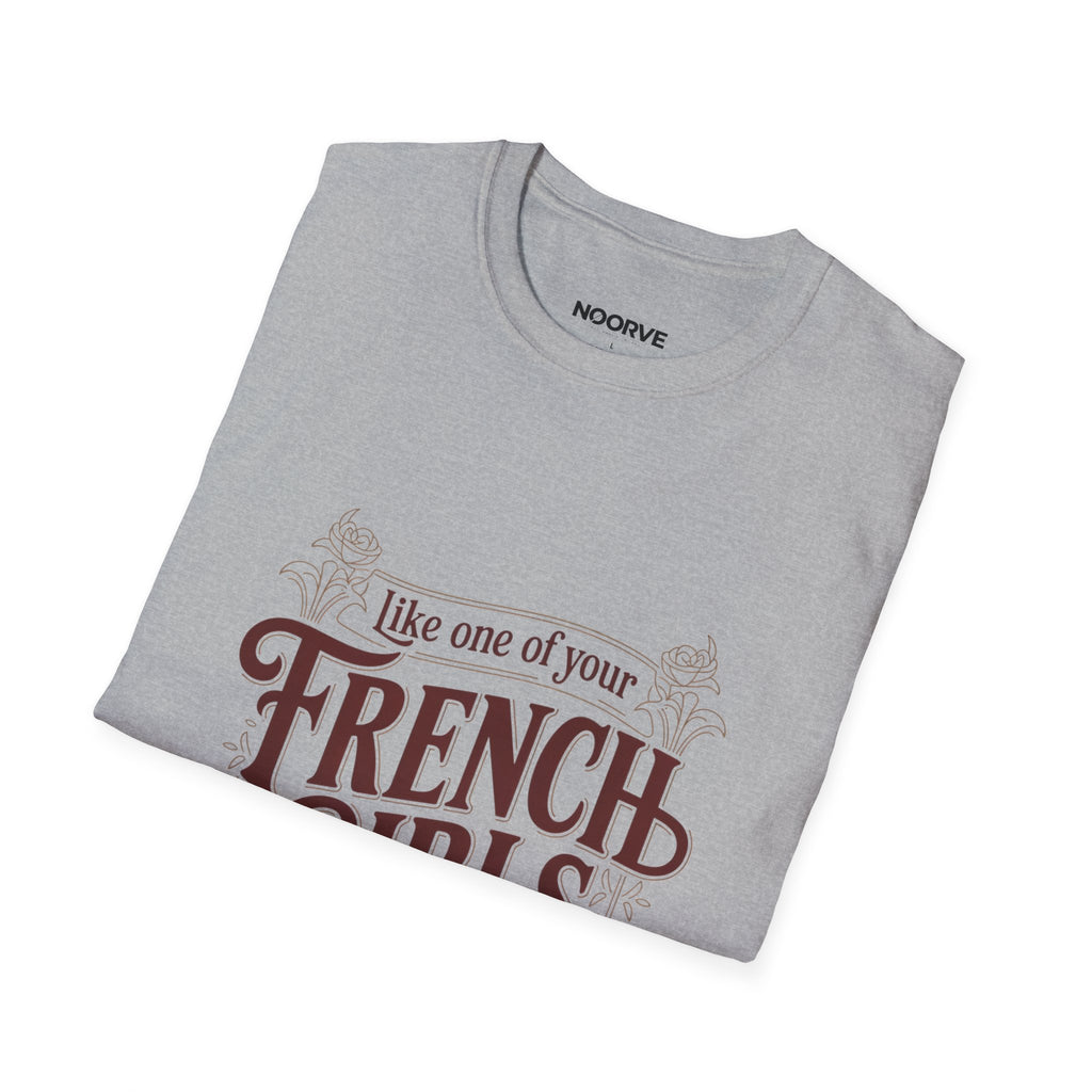 French Girls T-Shirt — "Like One of Your French Girls" Vintage Script Tee
