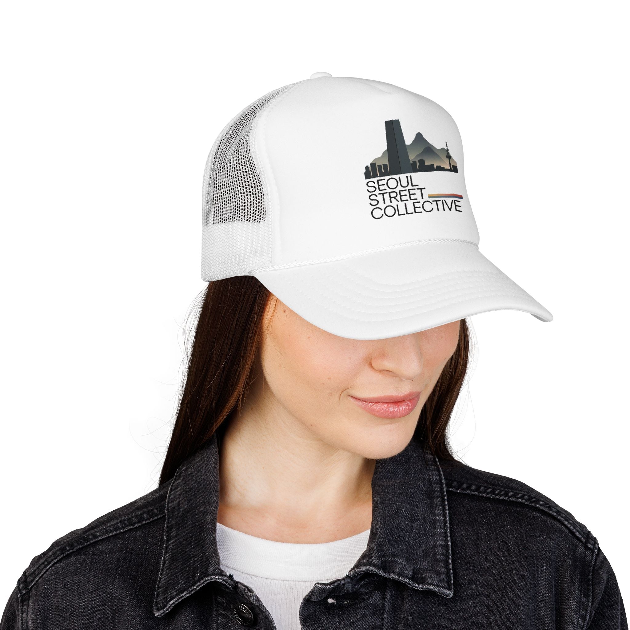 Trucker Hat — Salt Lake City Skyline Vintage Graphic