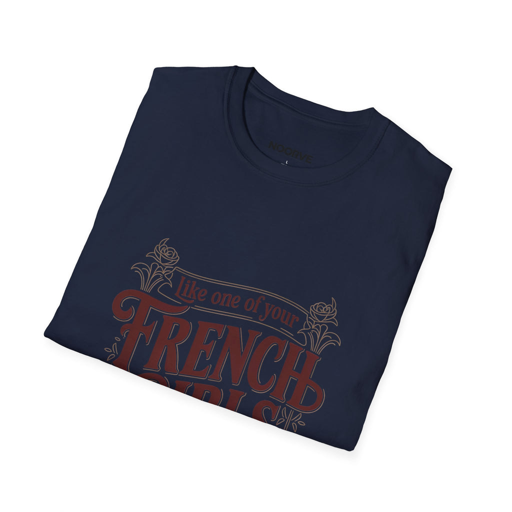 French Girls T-Shirt — "Like One of Your French Girls" Vintage Script Tee