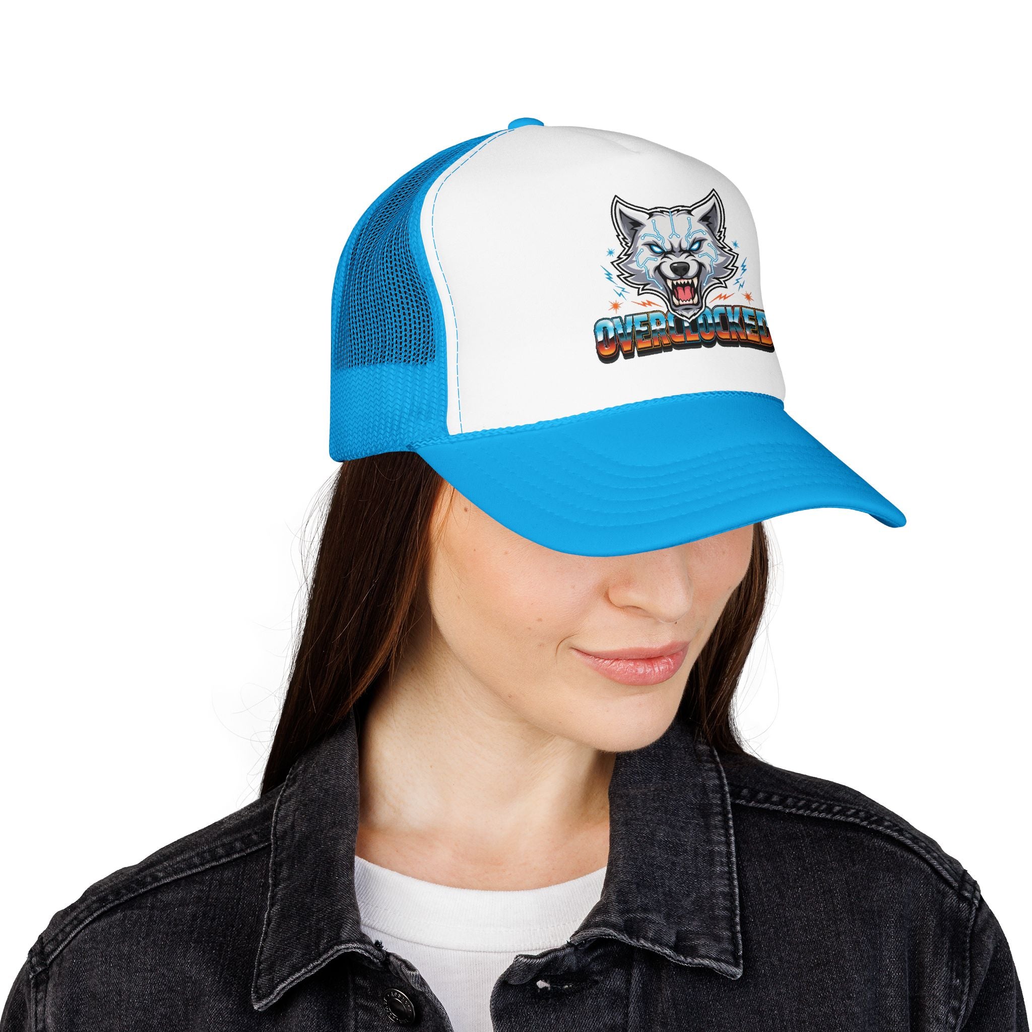 Wolf Trucker Hat — Fierce Arctic Wolf Foam Trucker Cap